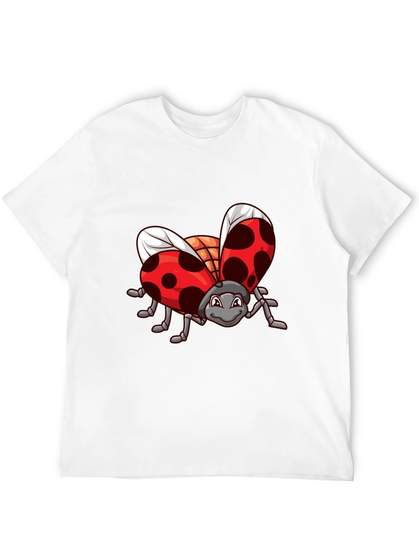 Ladybug Graphic Black T-Shirt