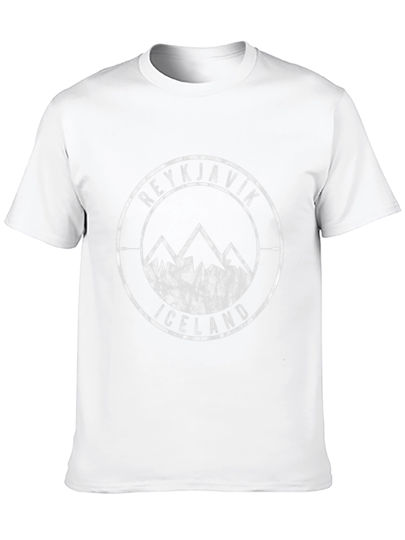 Reykjavik Iceland Mountain Graphic T-Shirt