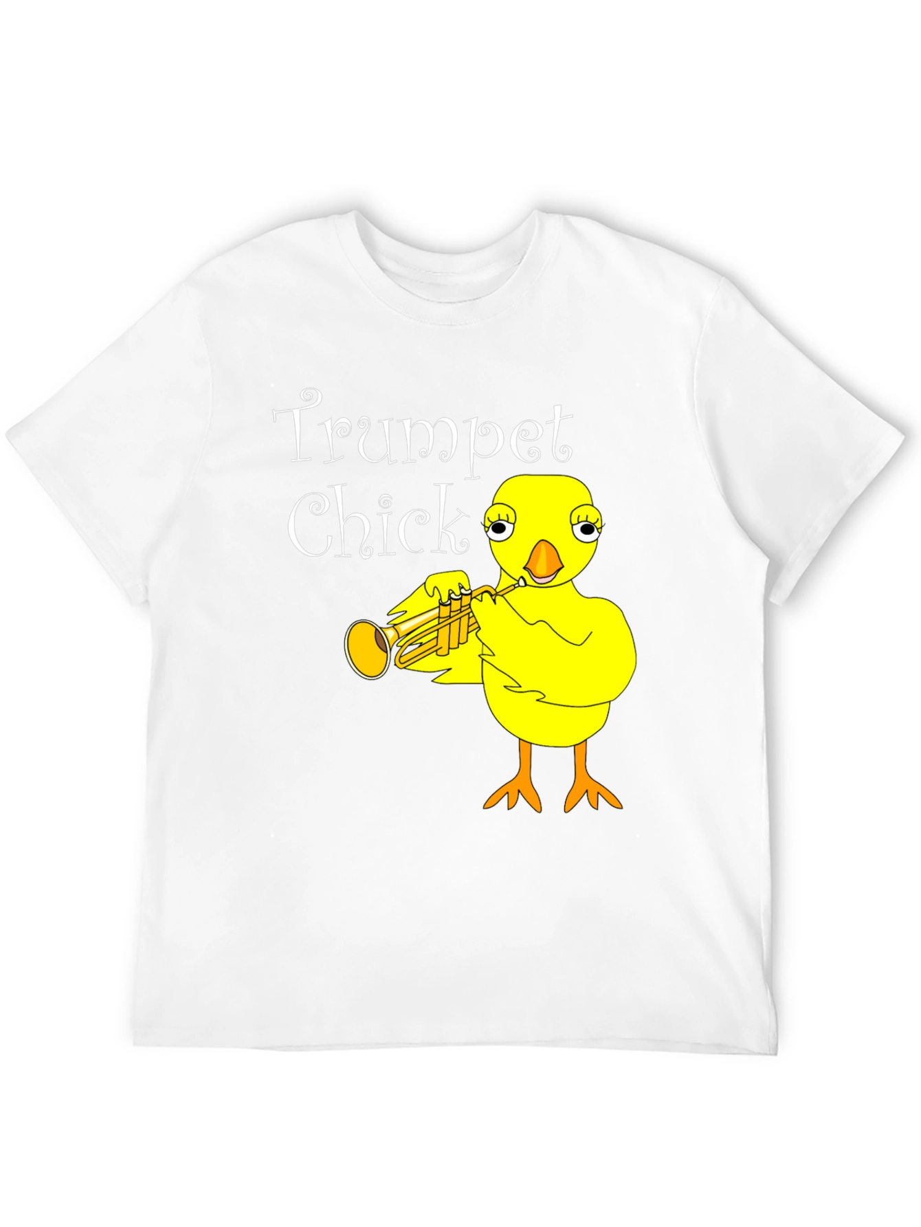 Trumpet Chick Black Graphic Tee