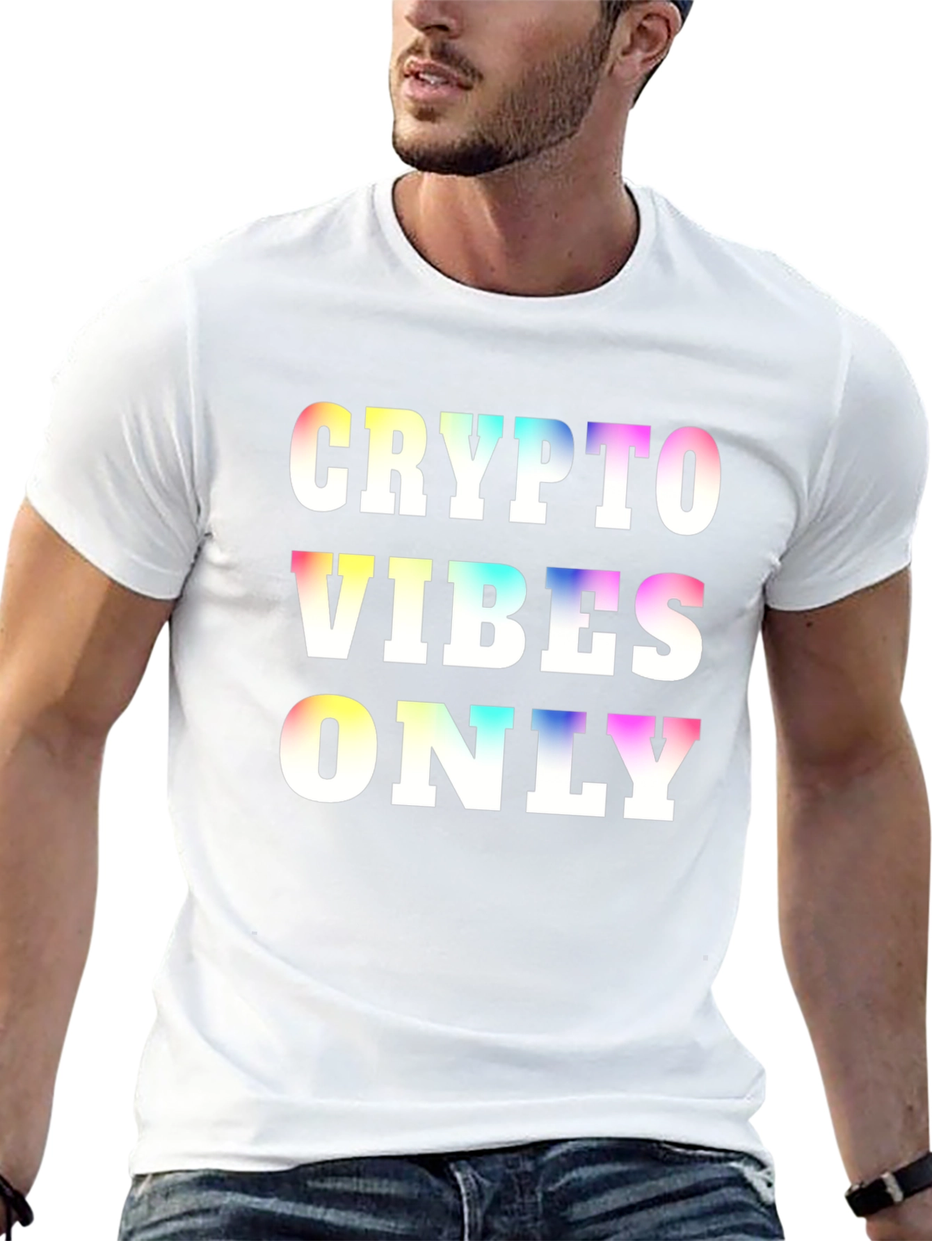 Crypto Vibes Only Graphic Tee - Black