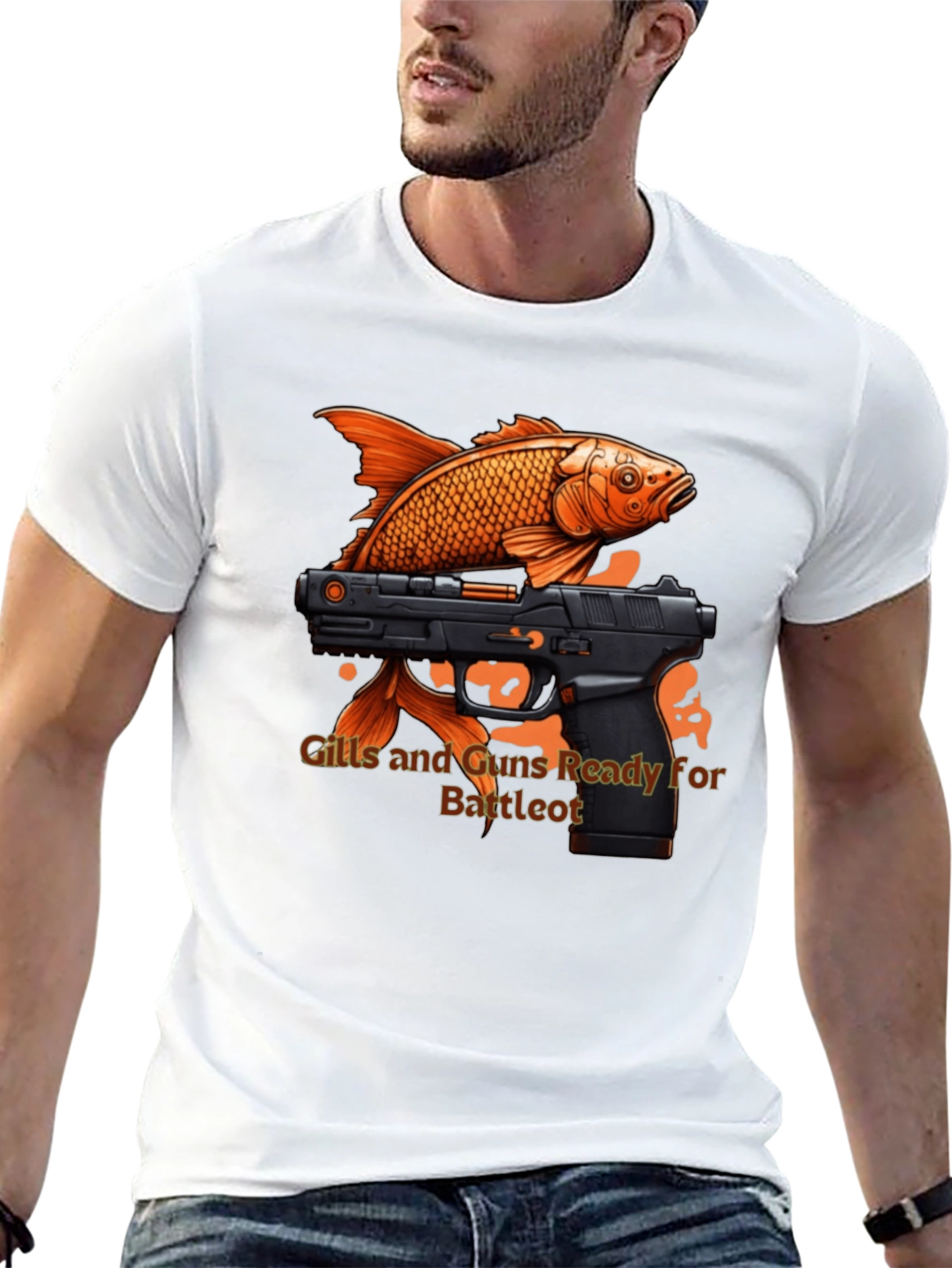 Gills and Guns Ready for Battle T-Shirt