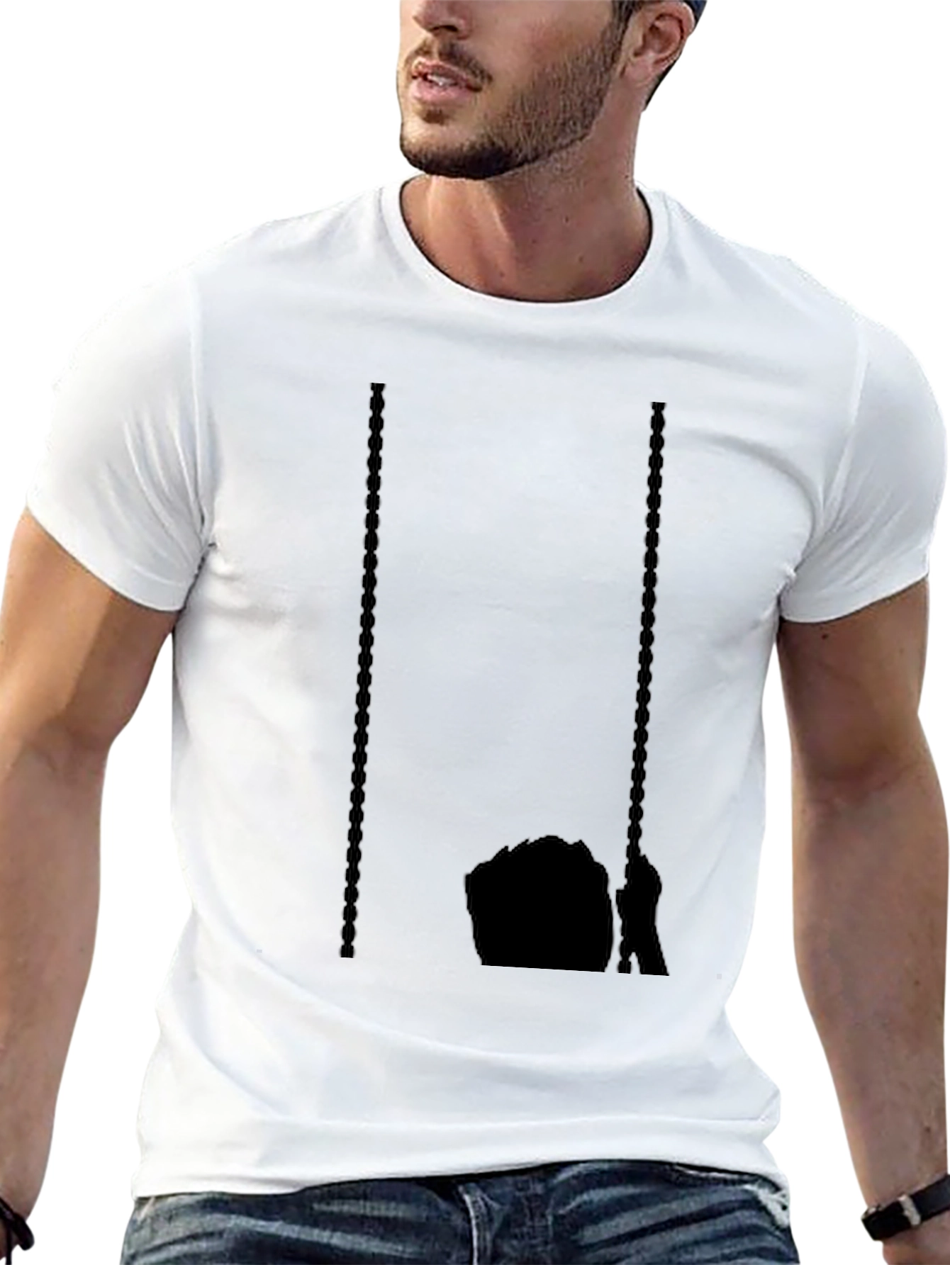 Dark Graphic Tee - Swing Silhouette