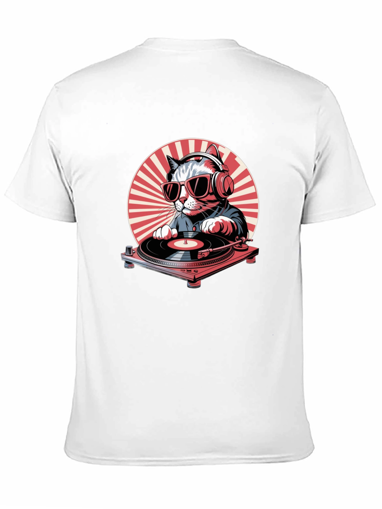 DJ Cat T-Shirt - Cool Cat Graphic Tee