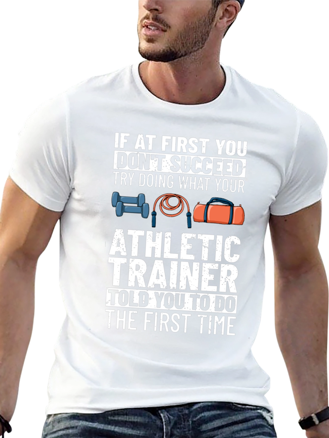 Athletic Trainer Graphic T-Shirt - Workout Gym Tee