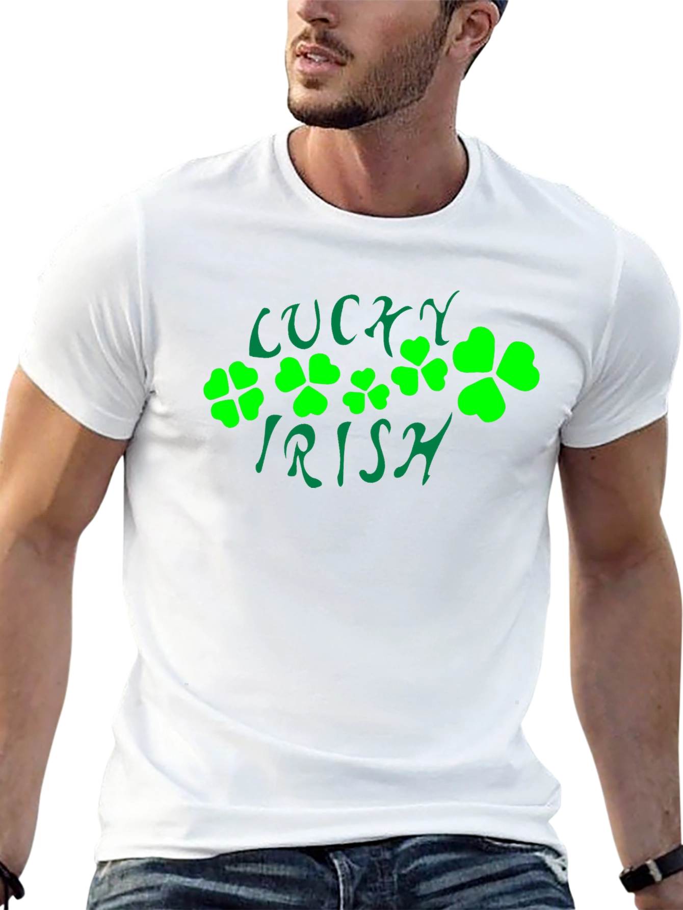 Lucky Irish St. Patricks Day Black T-Shirt