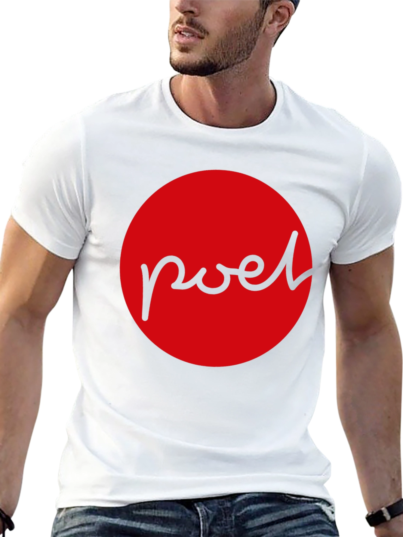 Red Circle Graphic Tee - Pwel Design