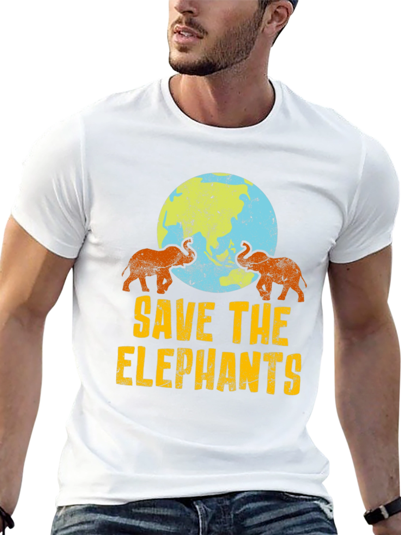 Save the Elephants Graphic Tee - Protect Wildlife T-Shirt