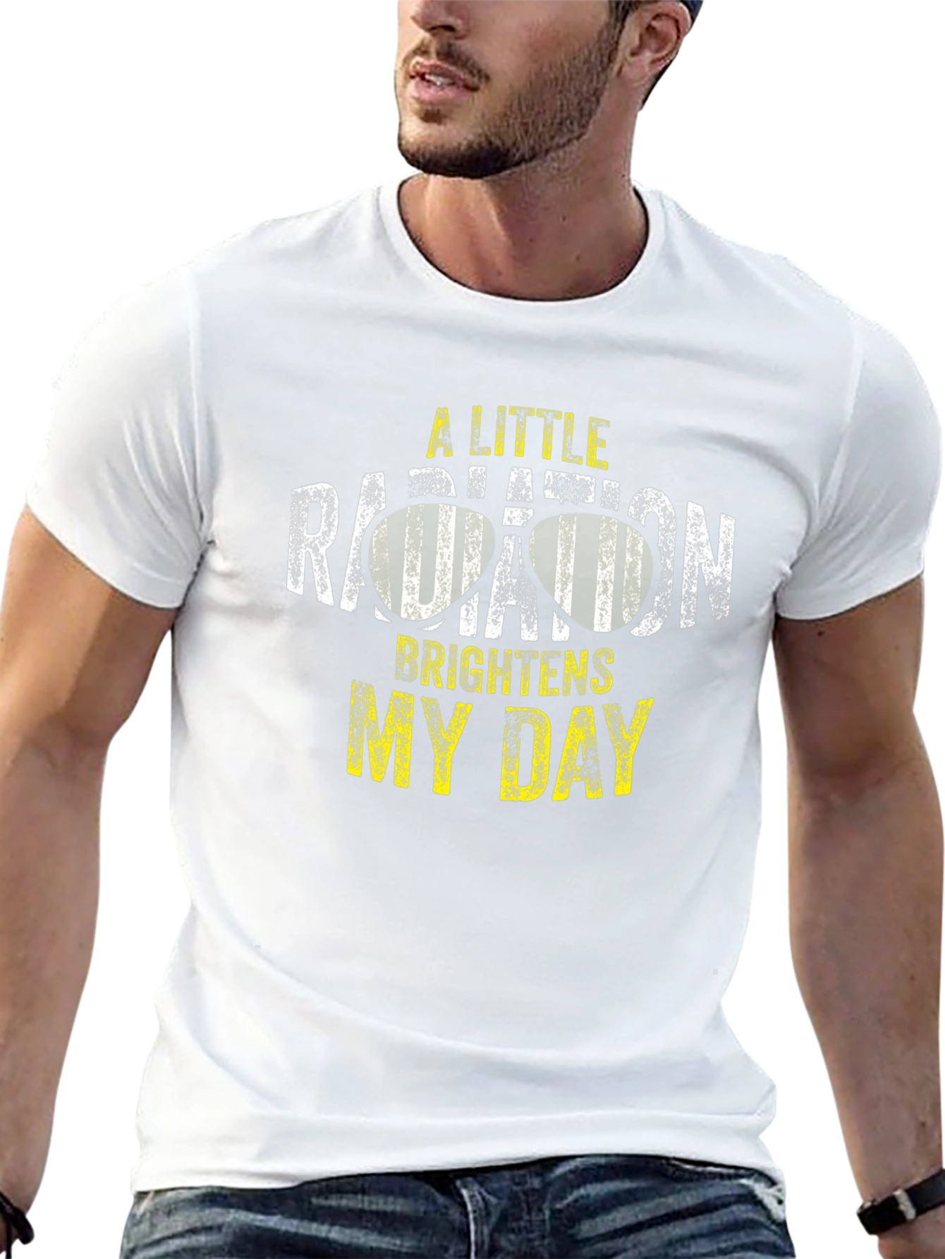Radiation Brightens My Day Black T-Shirt