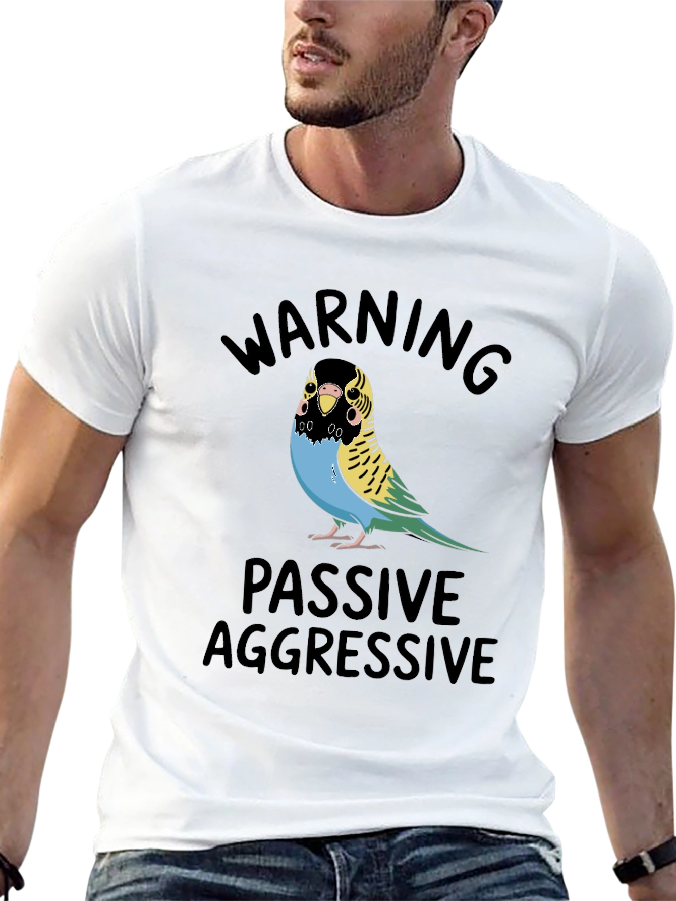 Passive Aggressive Budgie T-Shirt