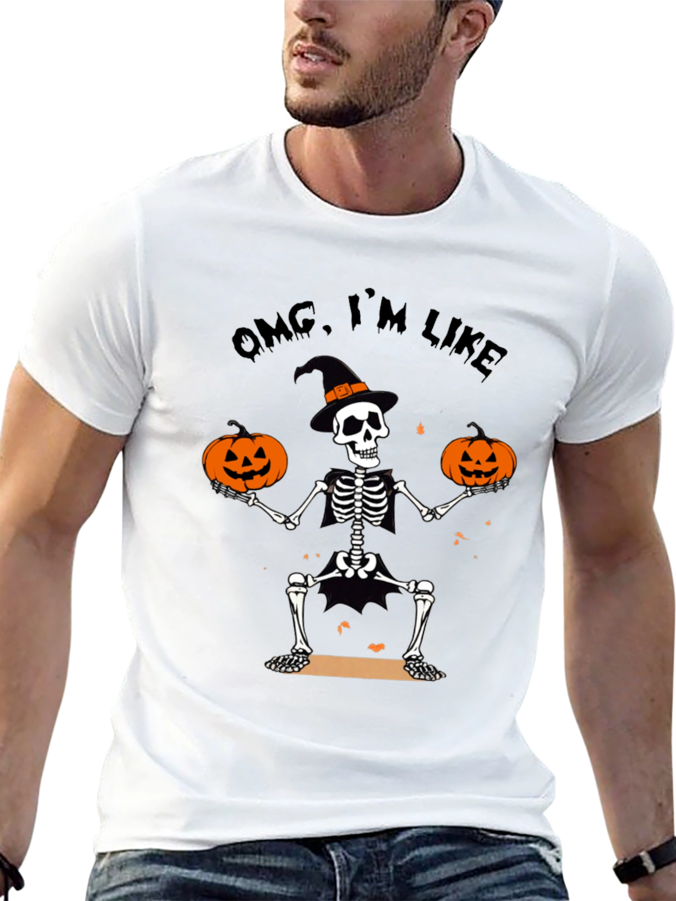 OMG Im Like Halloween Skeleton T-Shirt