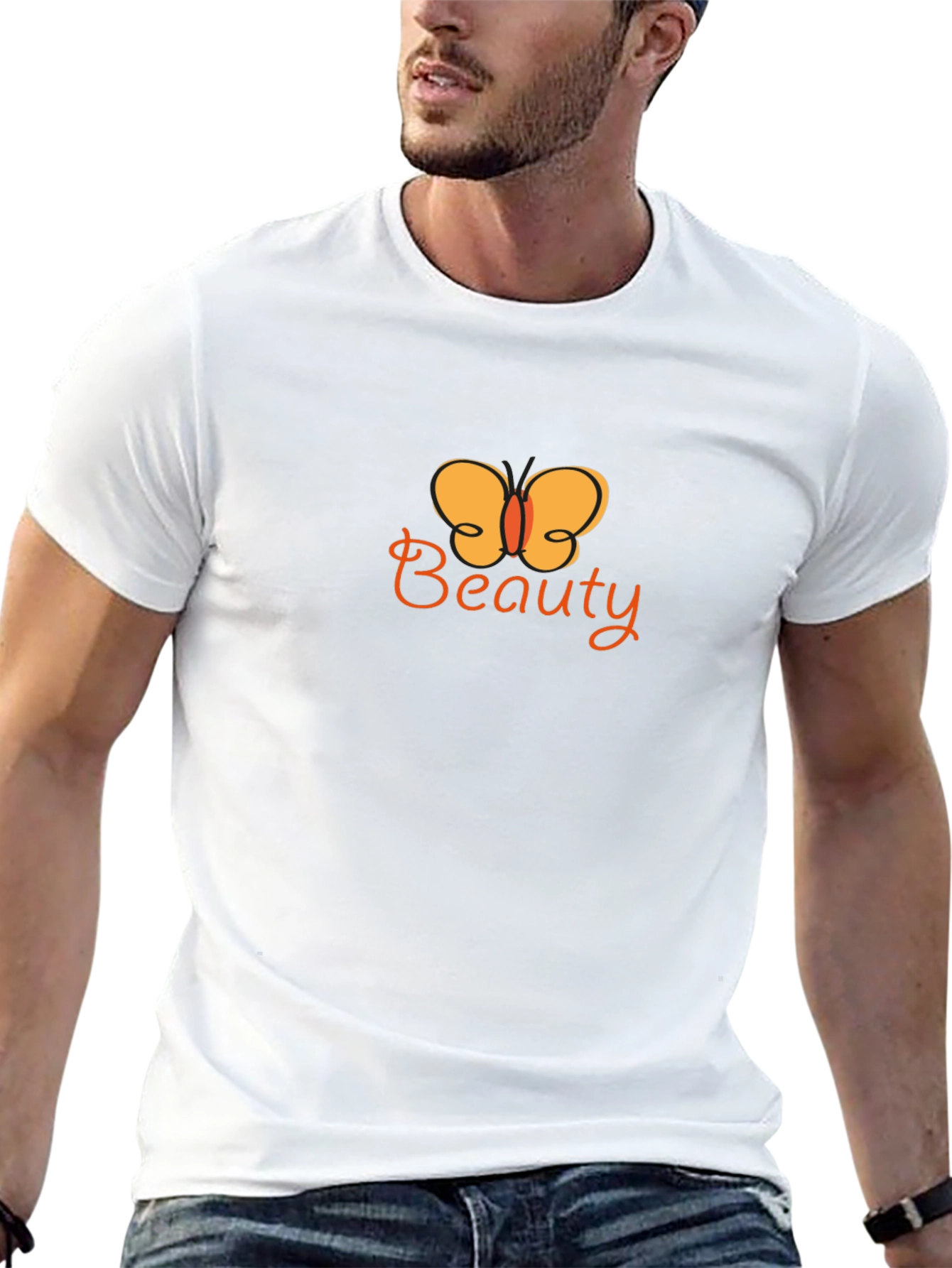Beauty Butterfly Graphic Tee - Stylish Comfort