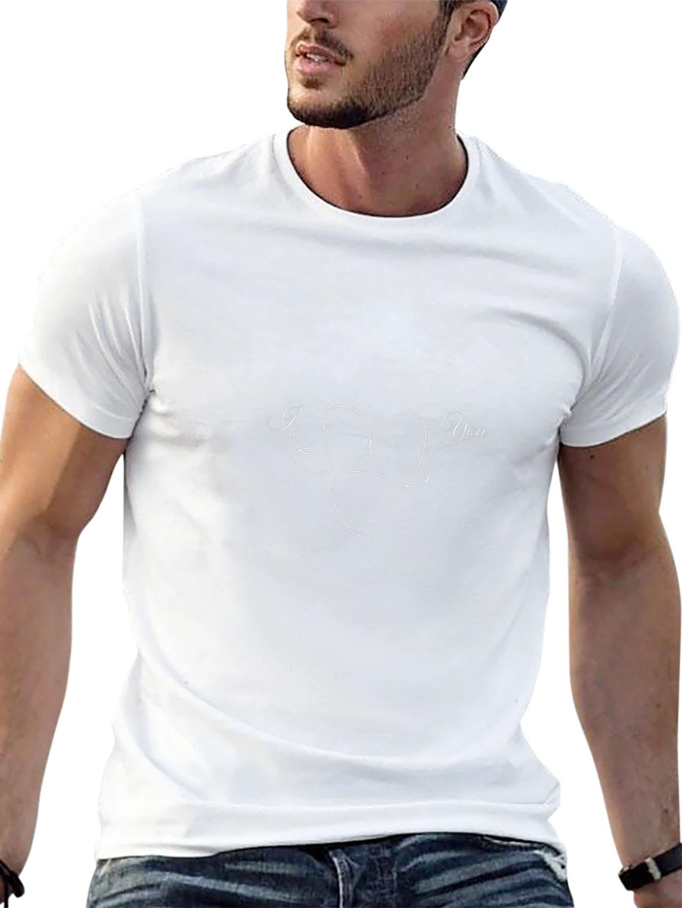 I Love You Heart Graphic Tee