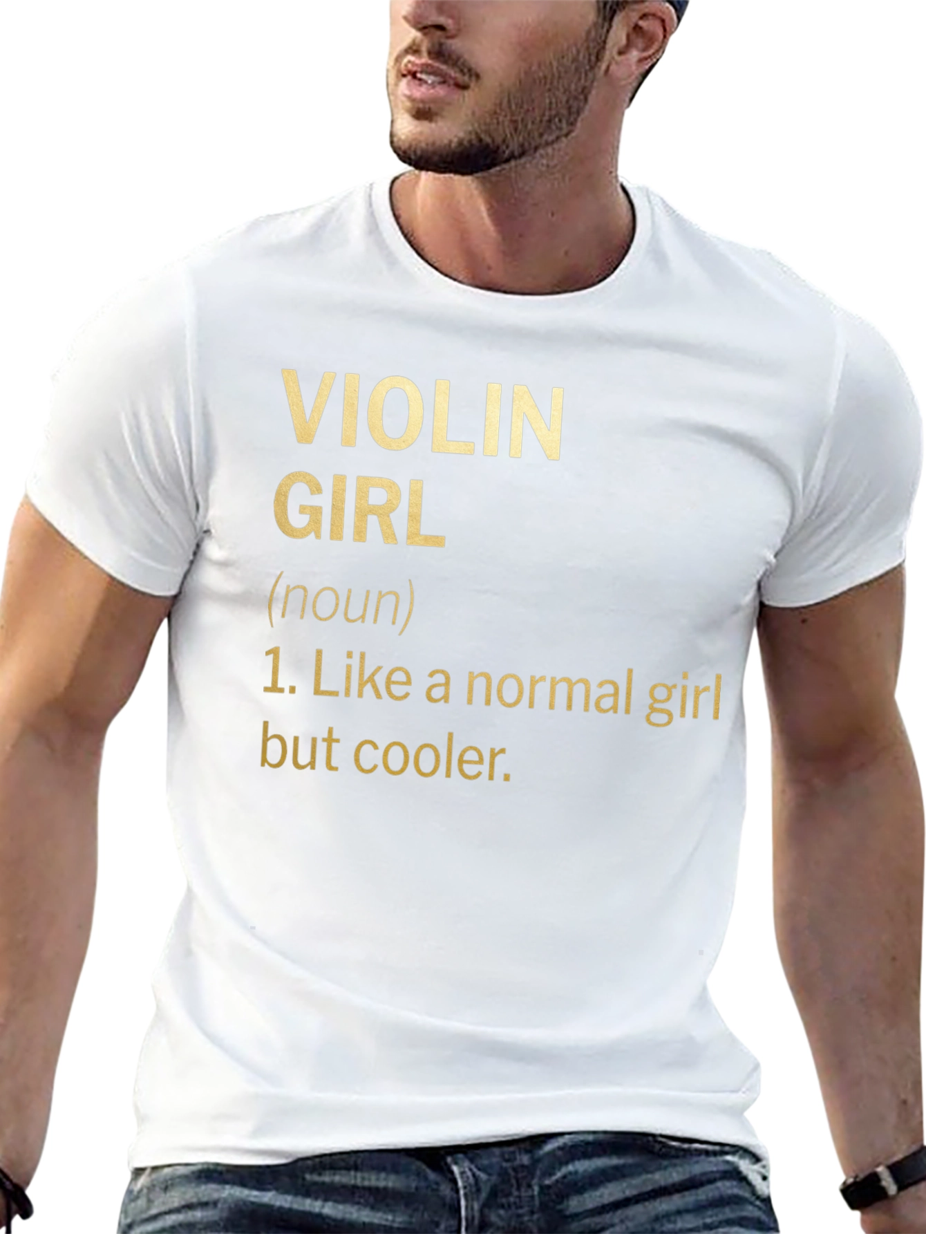 Violin Girl Definition T-Shirt - Musician Humor Tee
