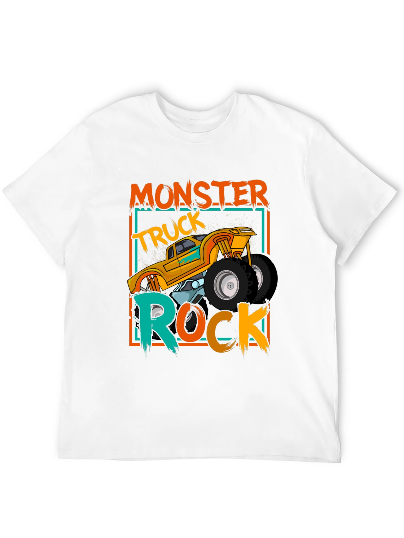 Monster Truck Rock Graphic Tee - Black