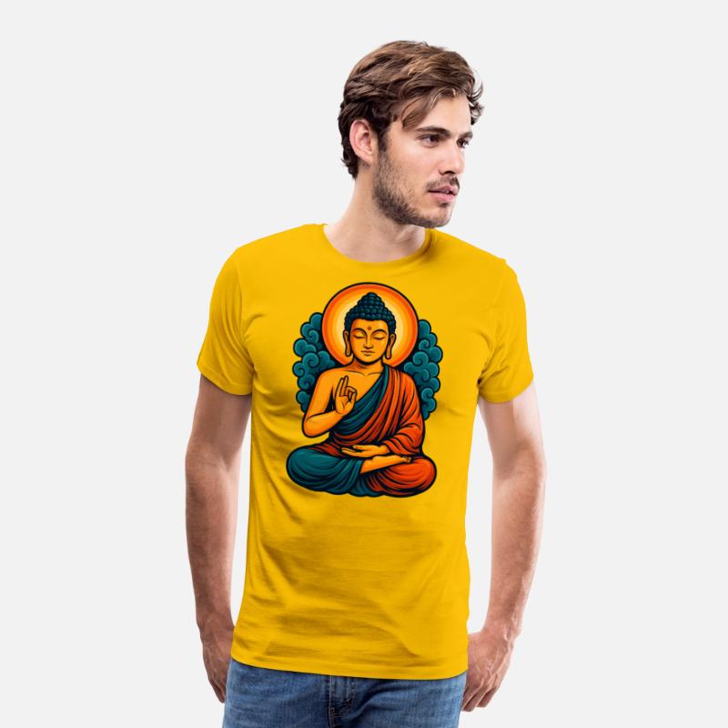 Radiant Buddha Meditative Aura – Spiritual Tee