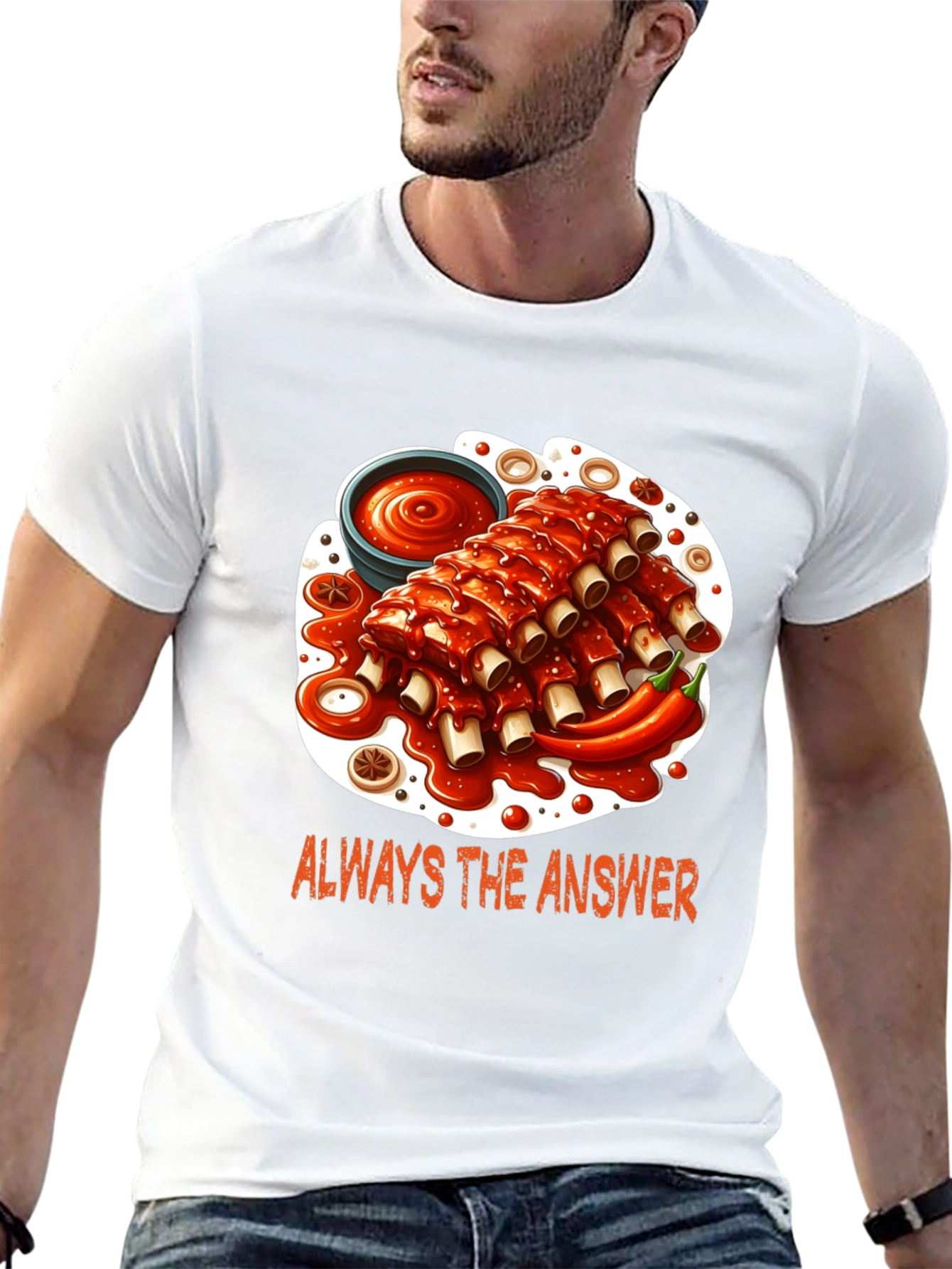 Ribs Graphic T-Shirt - Always the Answer