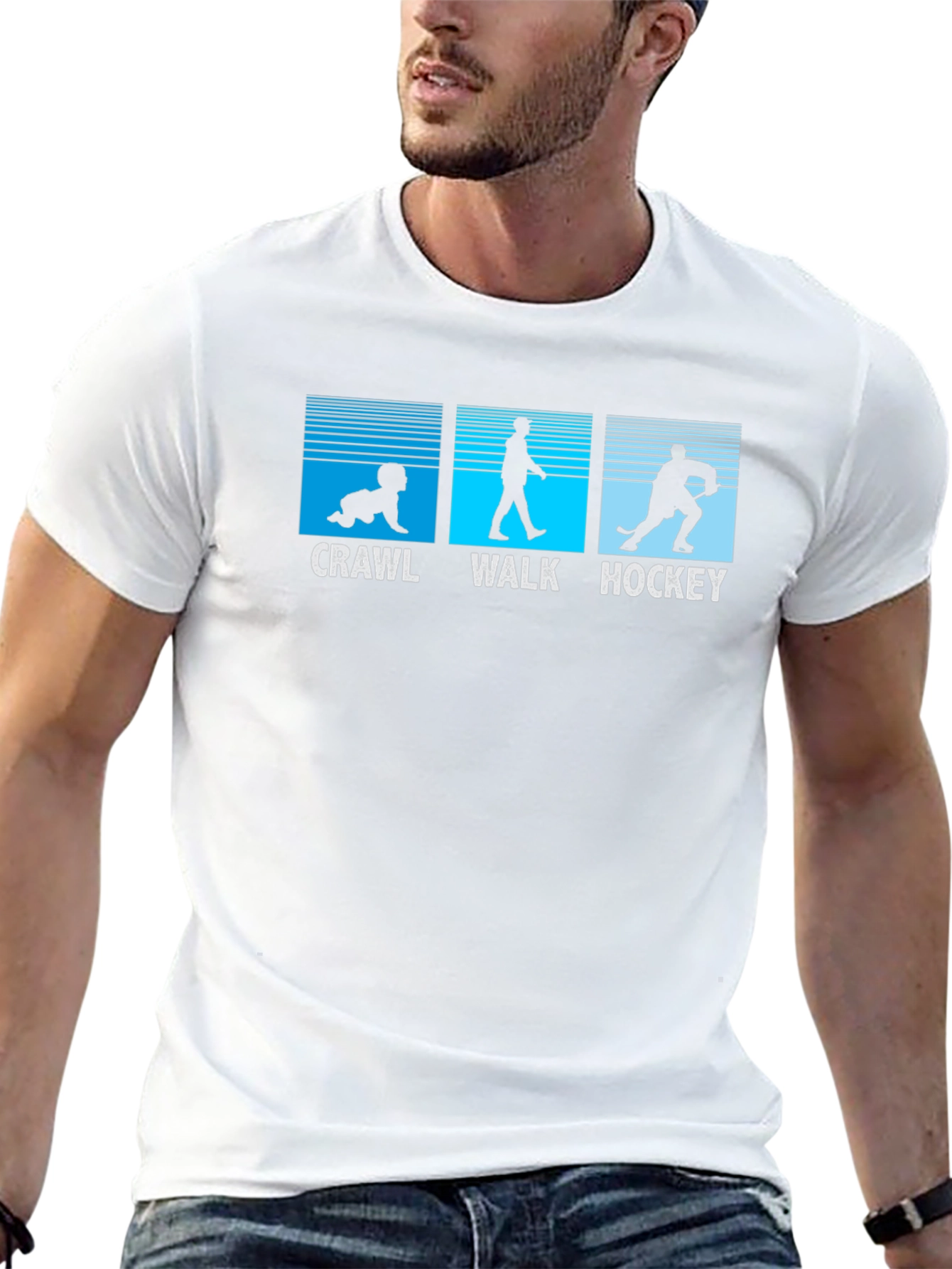 Crawl Walk Hockey T-Shirt - Evolution Tee