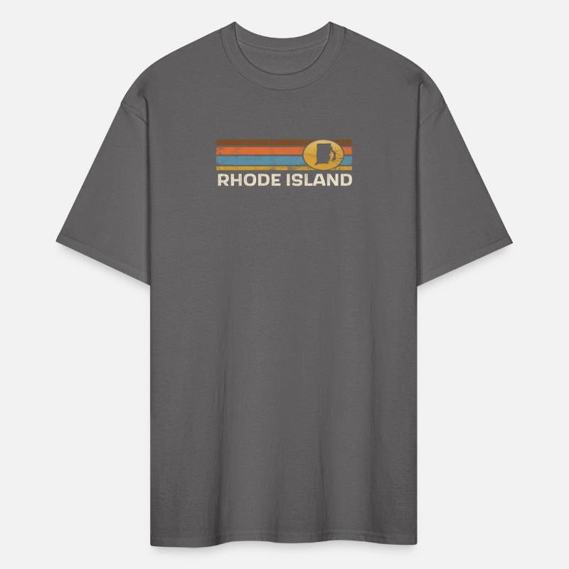 Rhode Island Us State Map Stripes