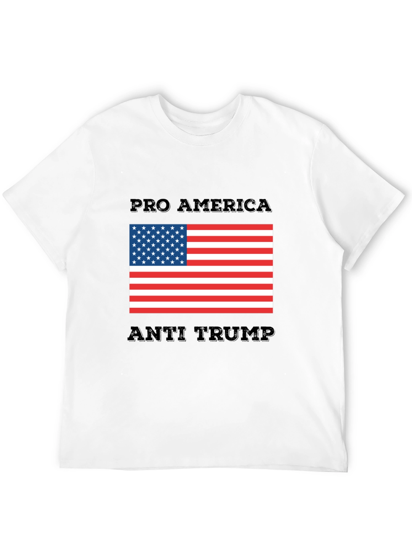 Pro America Anti Trump Graphic T-Shirt