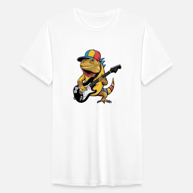 Rockin' Ribbits: Frog Guitarist - Funky Art Piece