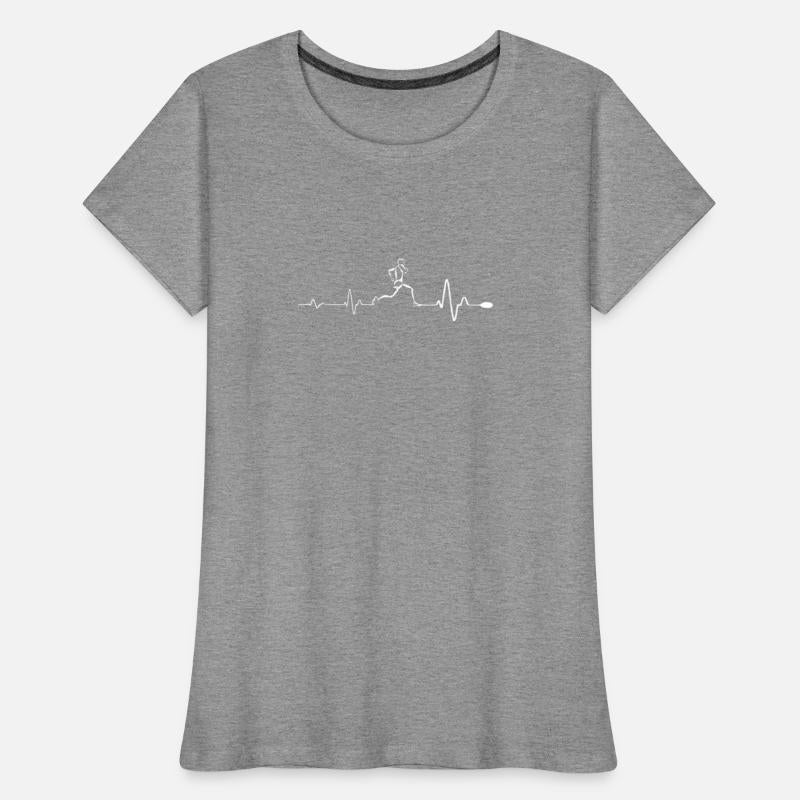 Running - Awesome running heartbeat t-shirt