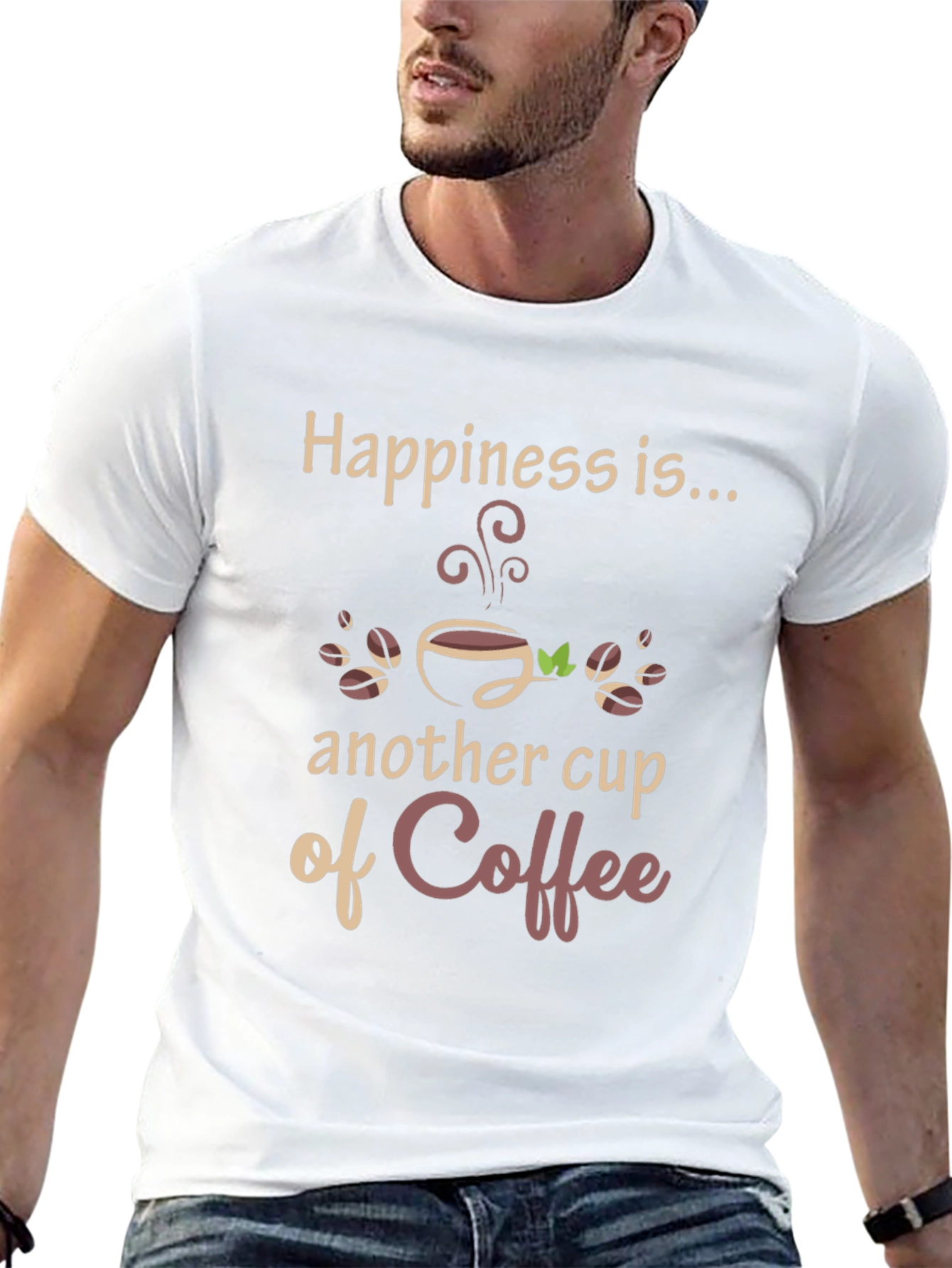 Happiness Coffee T-Shirt - Unique Design