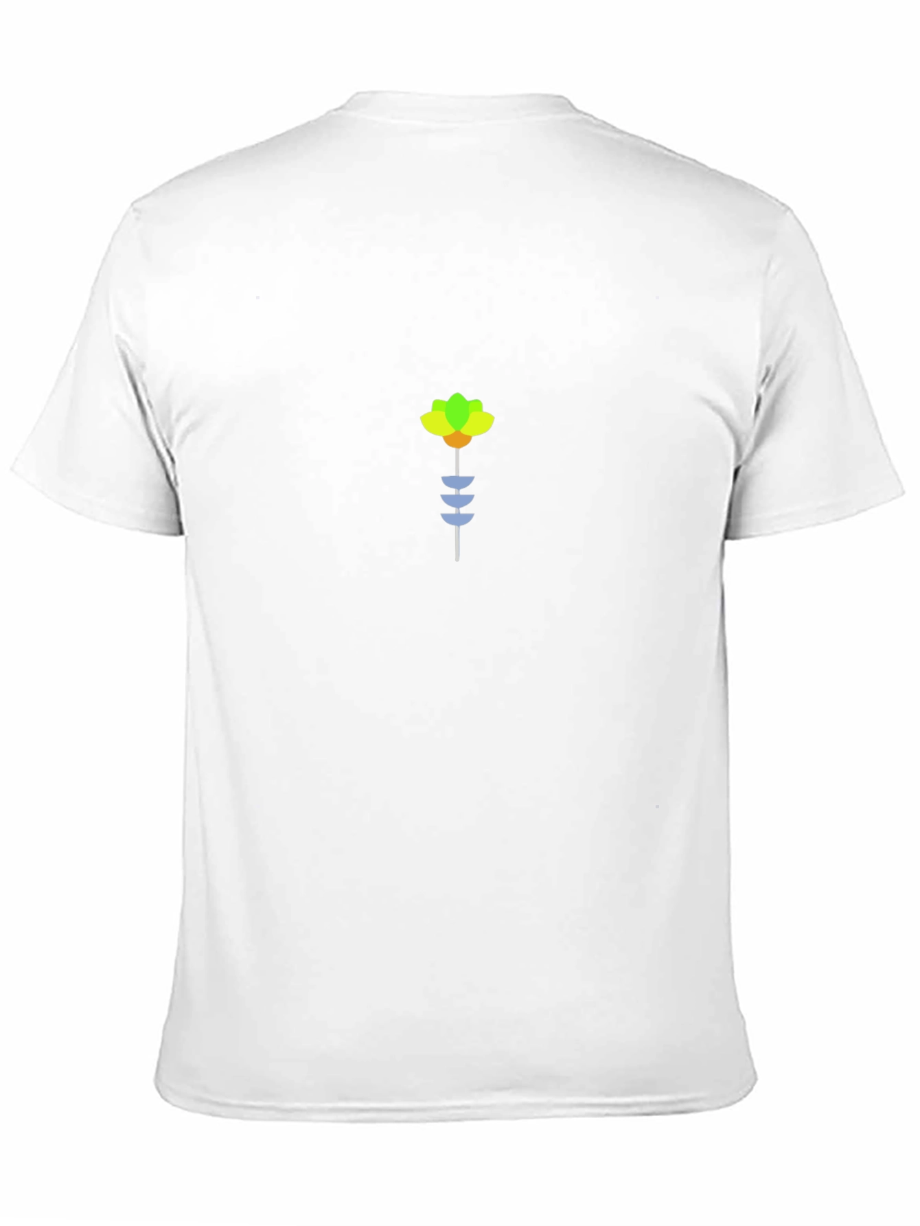 Minimalist Flower Graphic Tee - Black