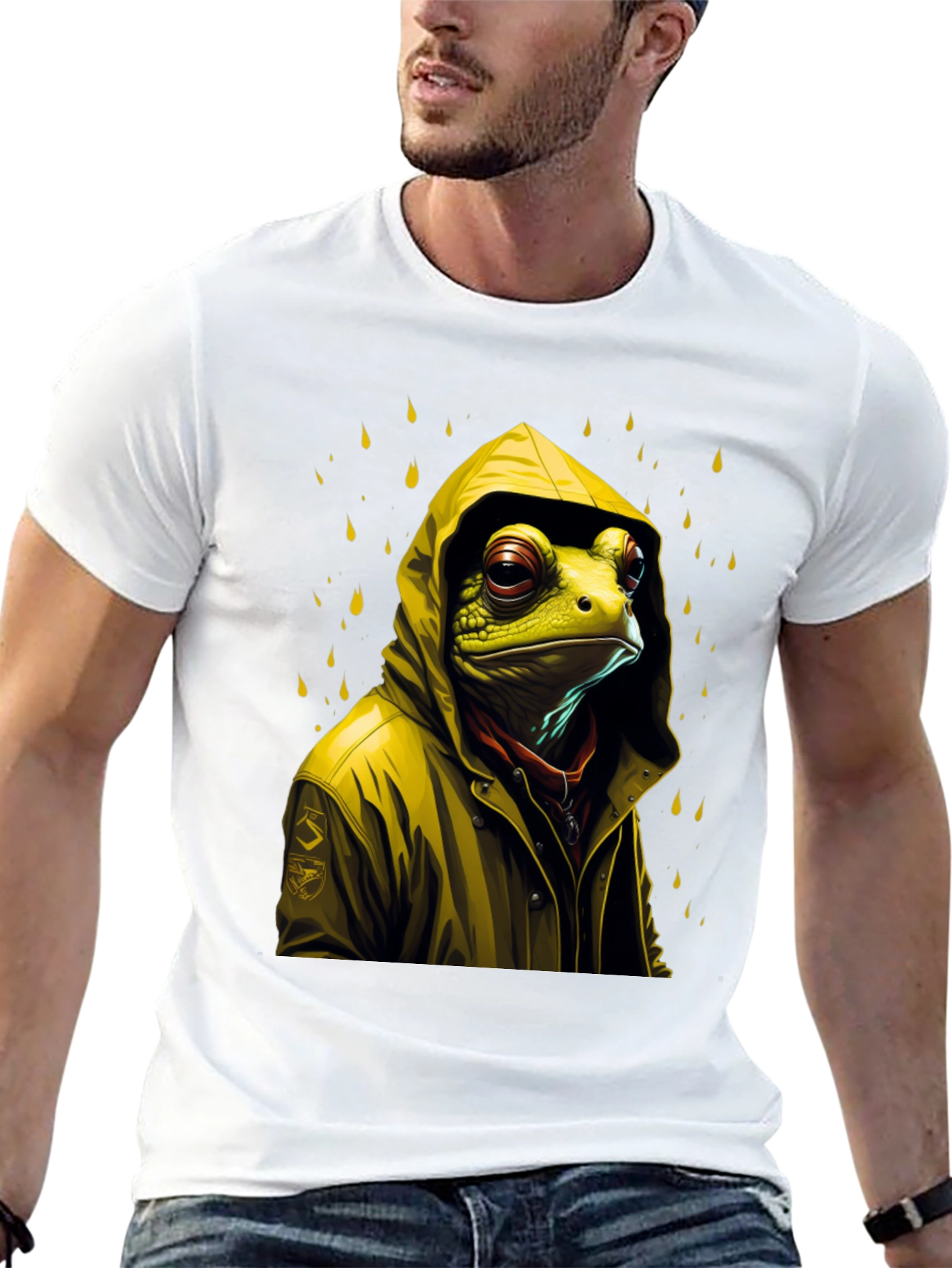 Frog Raincoat Graphic T-Shirt