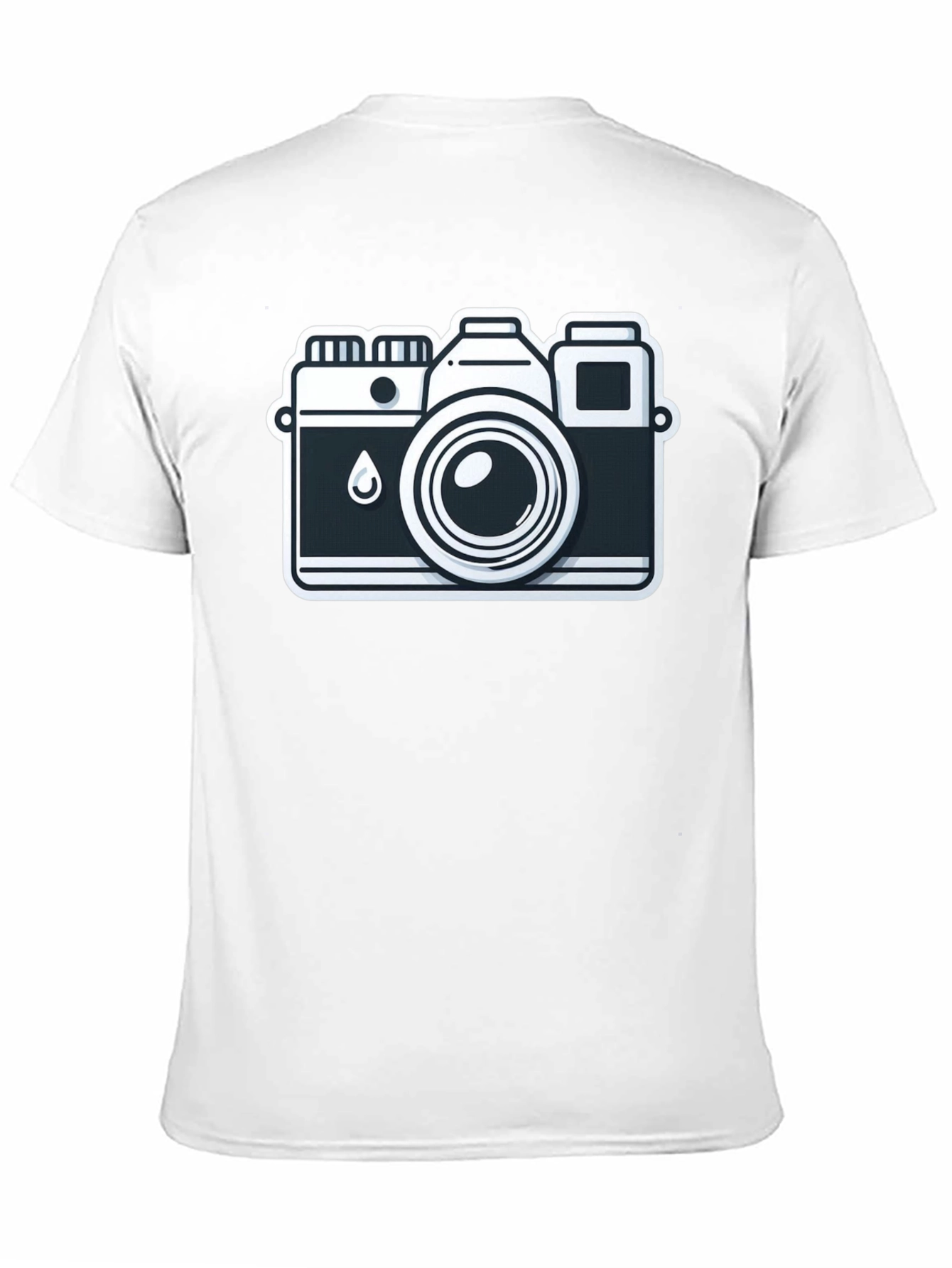 Retro Camera Graphic Tee - Black