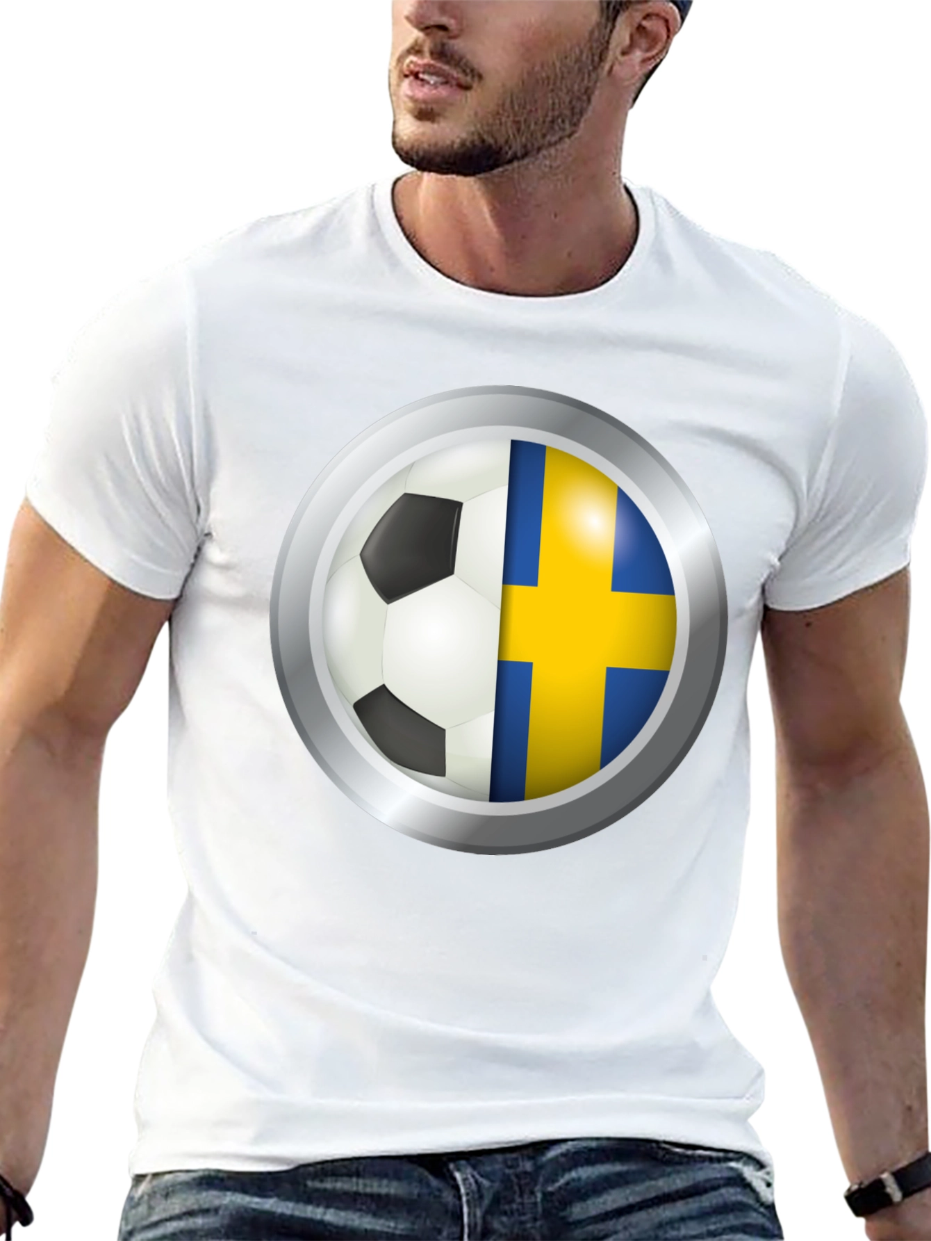 Sweden Flag Soccer T-Shirt