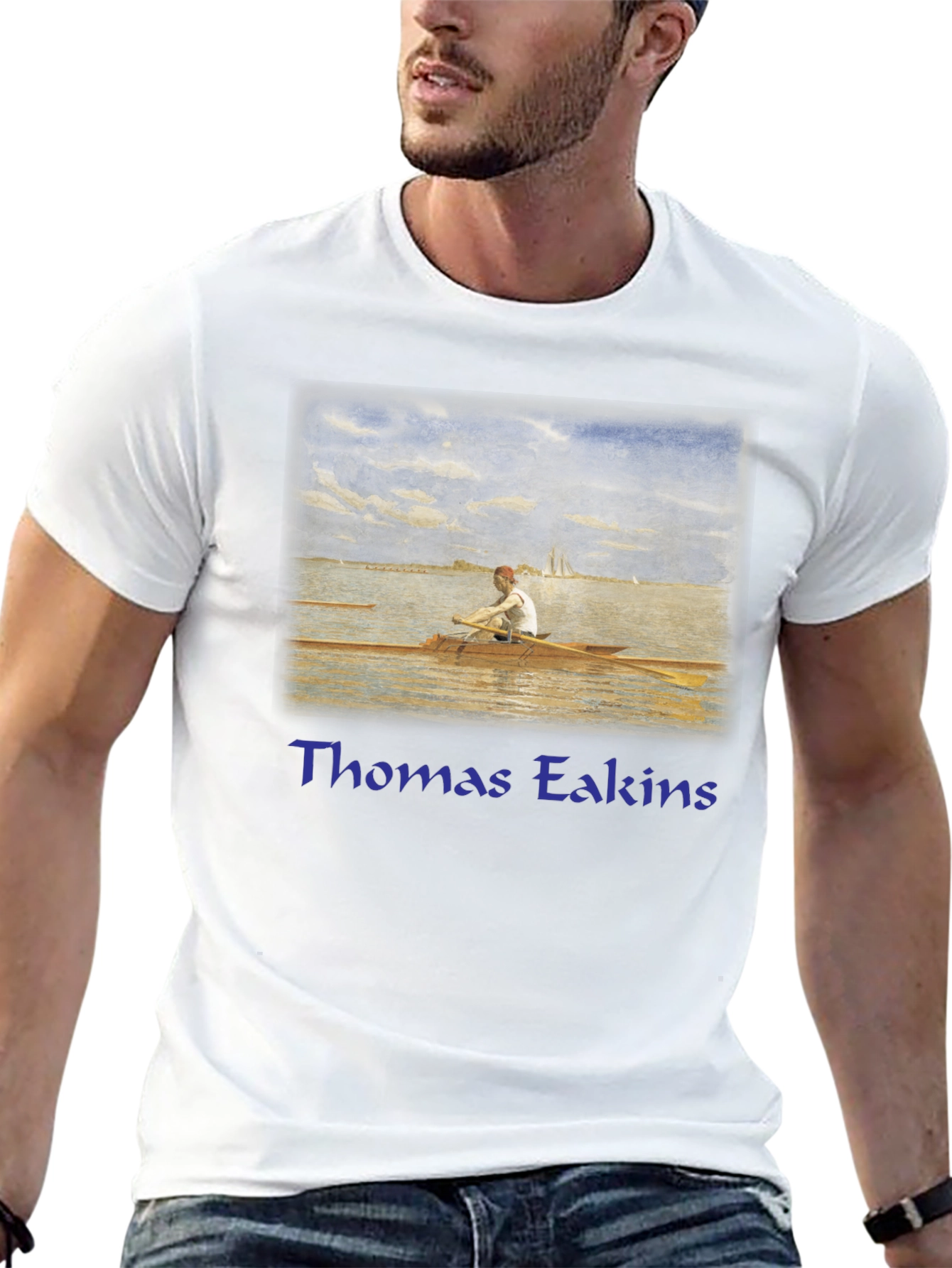 Rowing Art T-Shirt - Thomas Eakins Inspired Tee