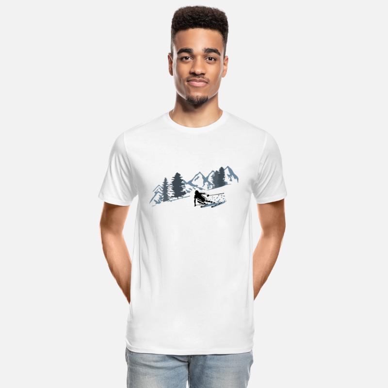 Skier and Mountains, Skiing