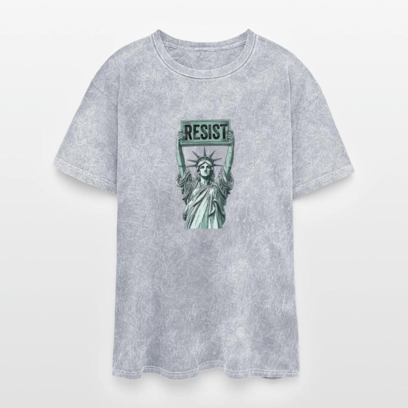 Statue of Liberty Holding "Resist" Protest Sign