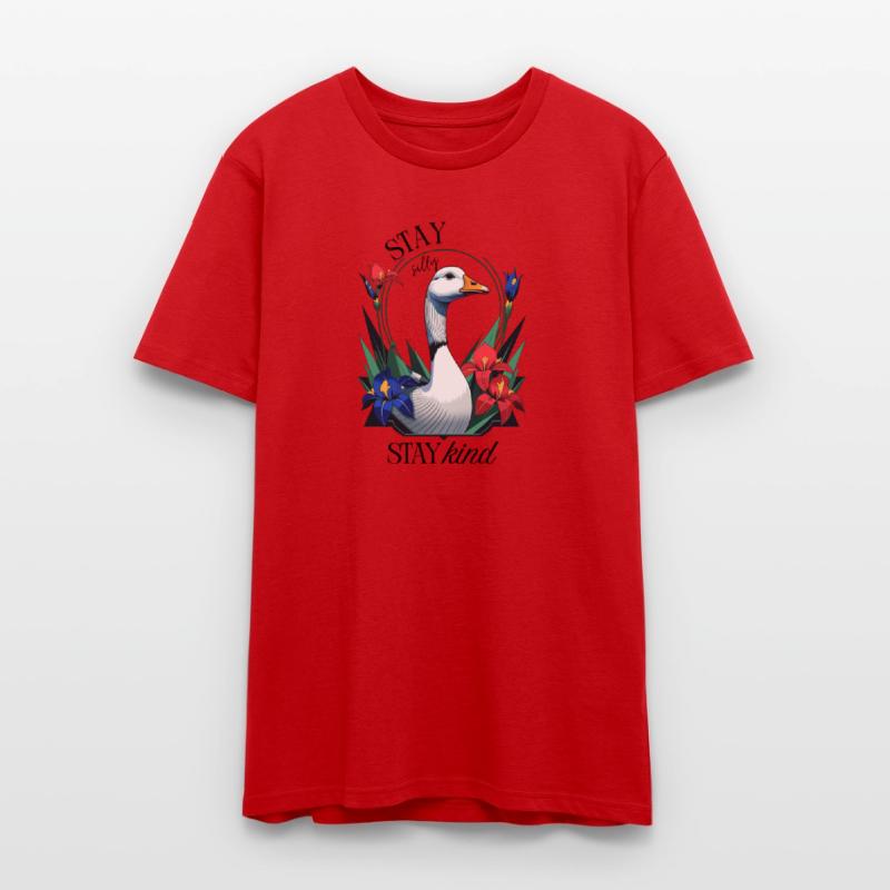 Stay Silly, Stay Kind - Funny Floral Cottage Goose