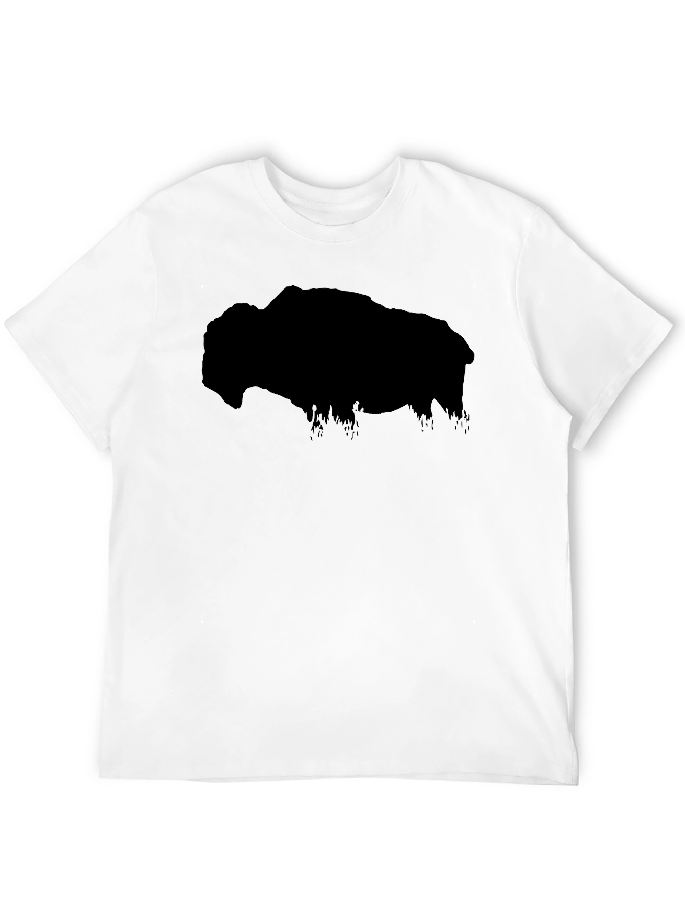 Bison Silhouette Black T-Shirt