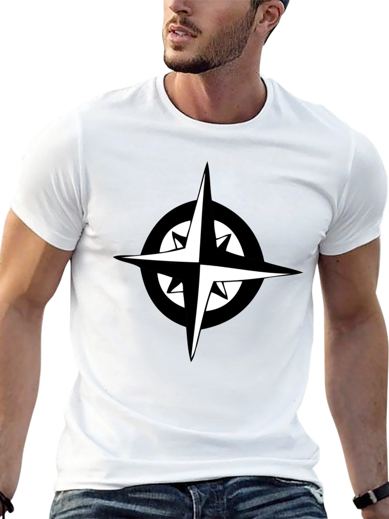 Compass Graphic Black T-Shirt