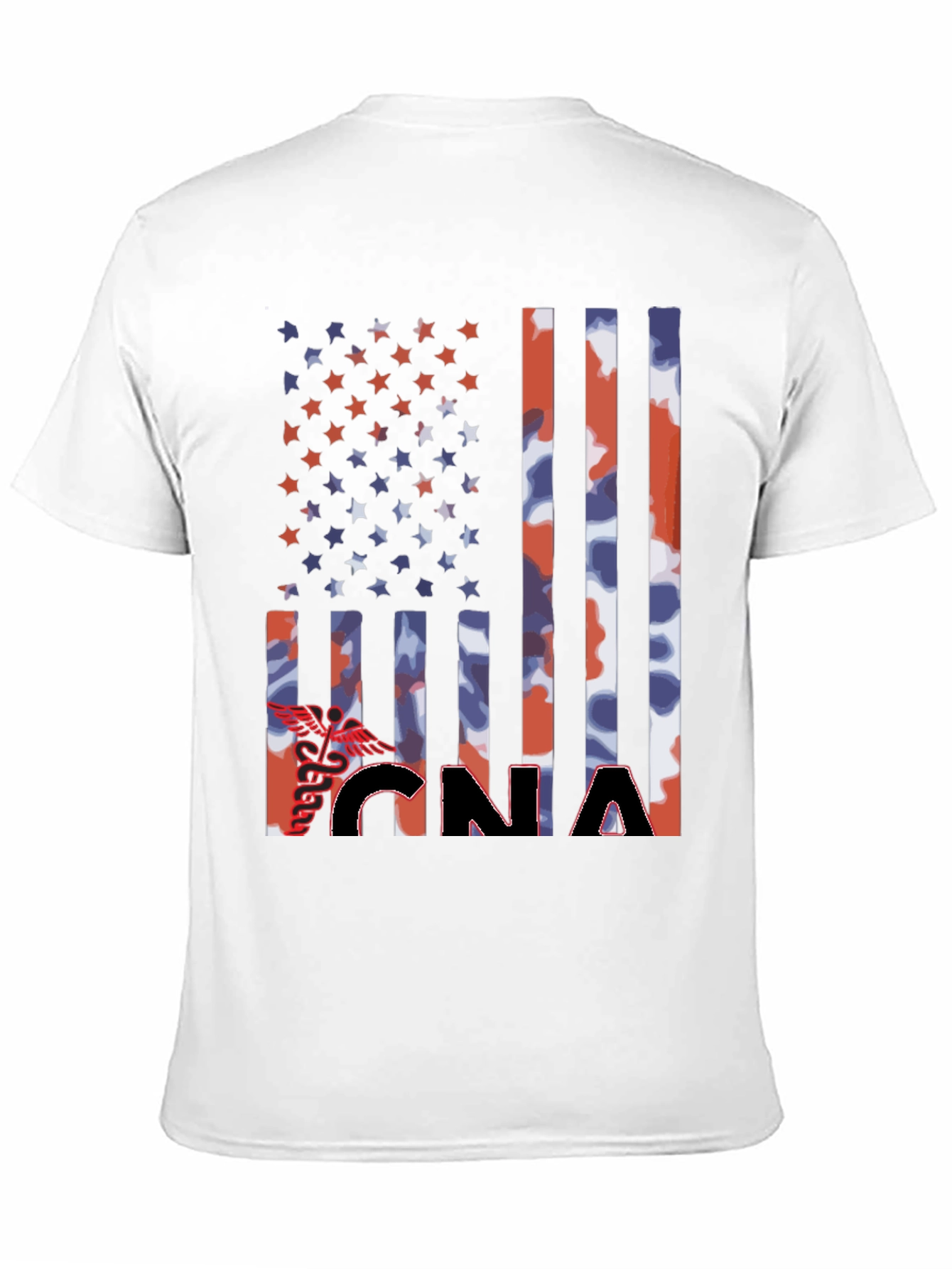 CNA Patriotic Flag Graphic T-Shirt