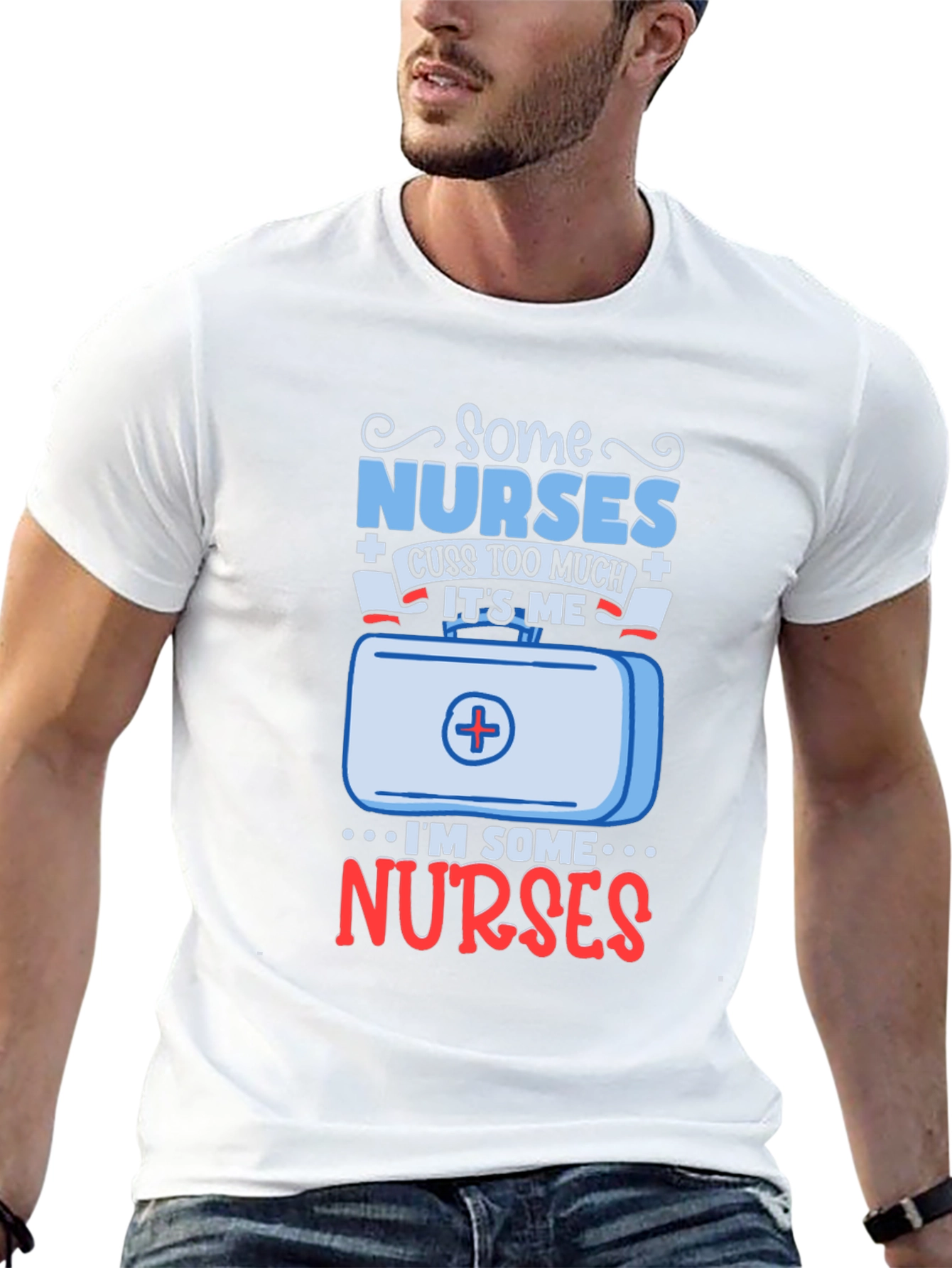 Some Nurses Cuss Too Much Graphic Tee