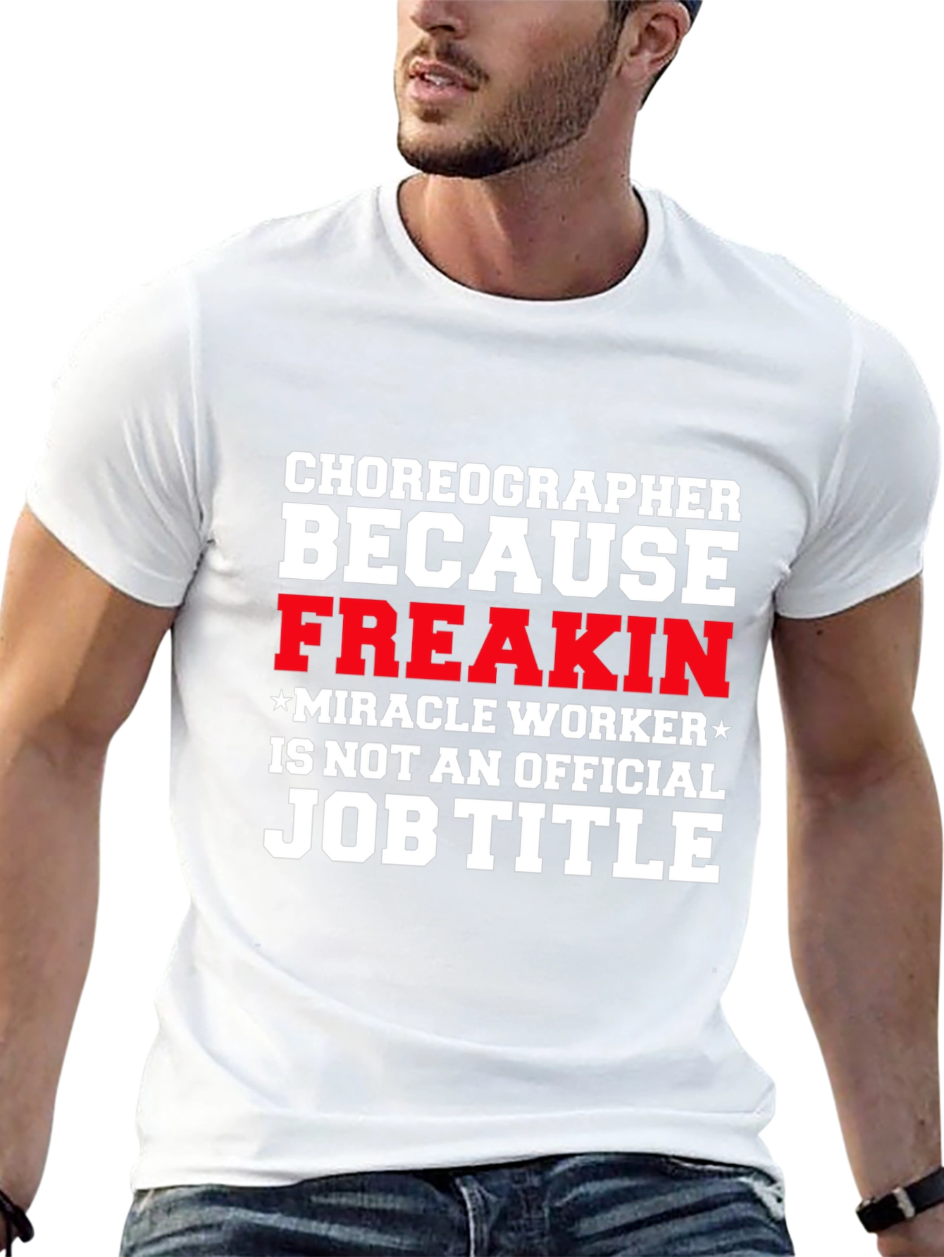 Funny Choreographer Job Title Black T-Shirt