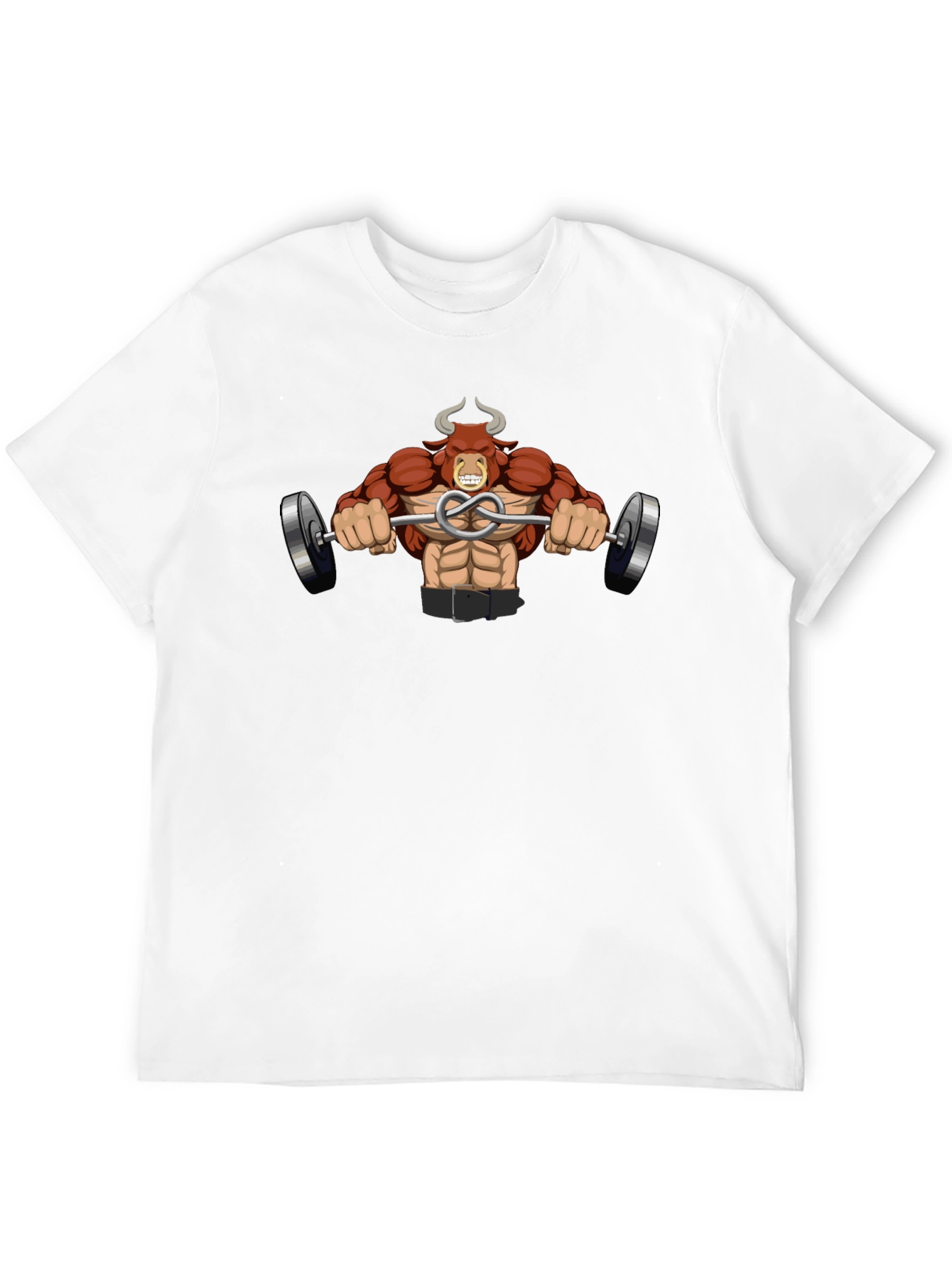 Bull Bodybuilder Black T-Shirt