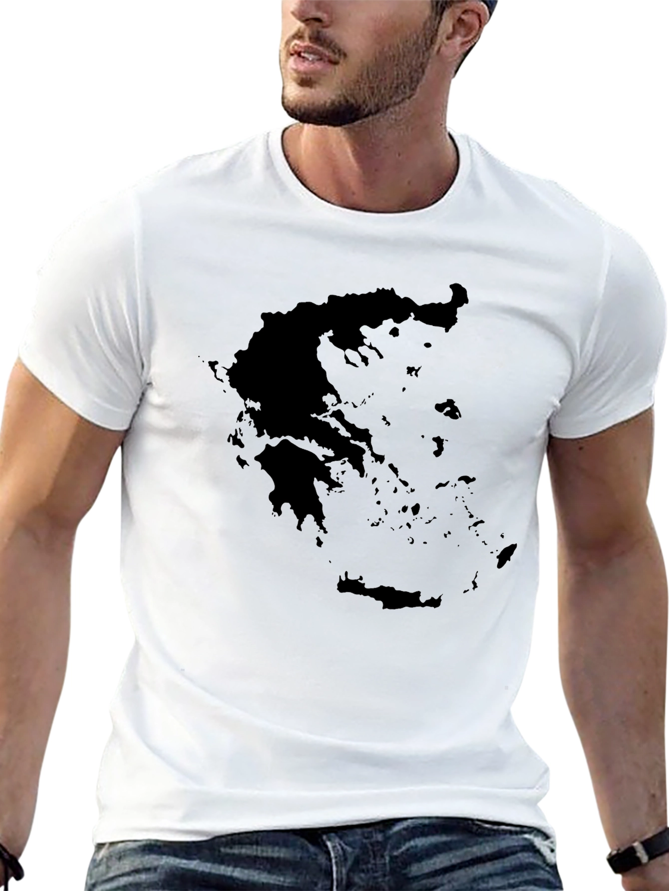 Greece Map Graphic T-Shirt