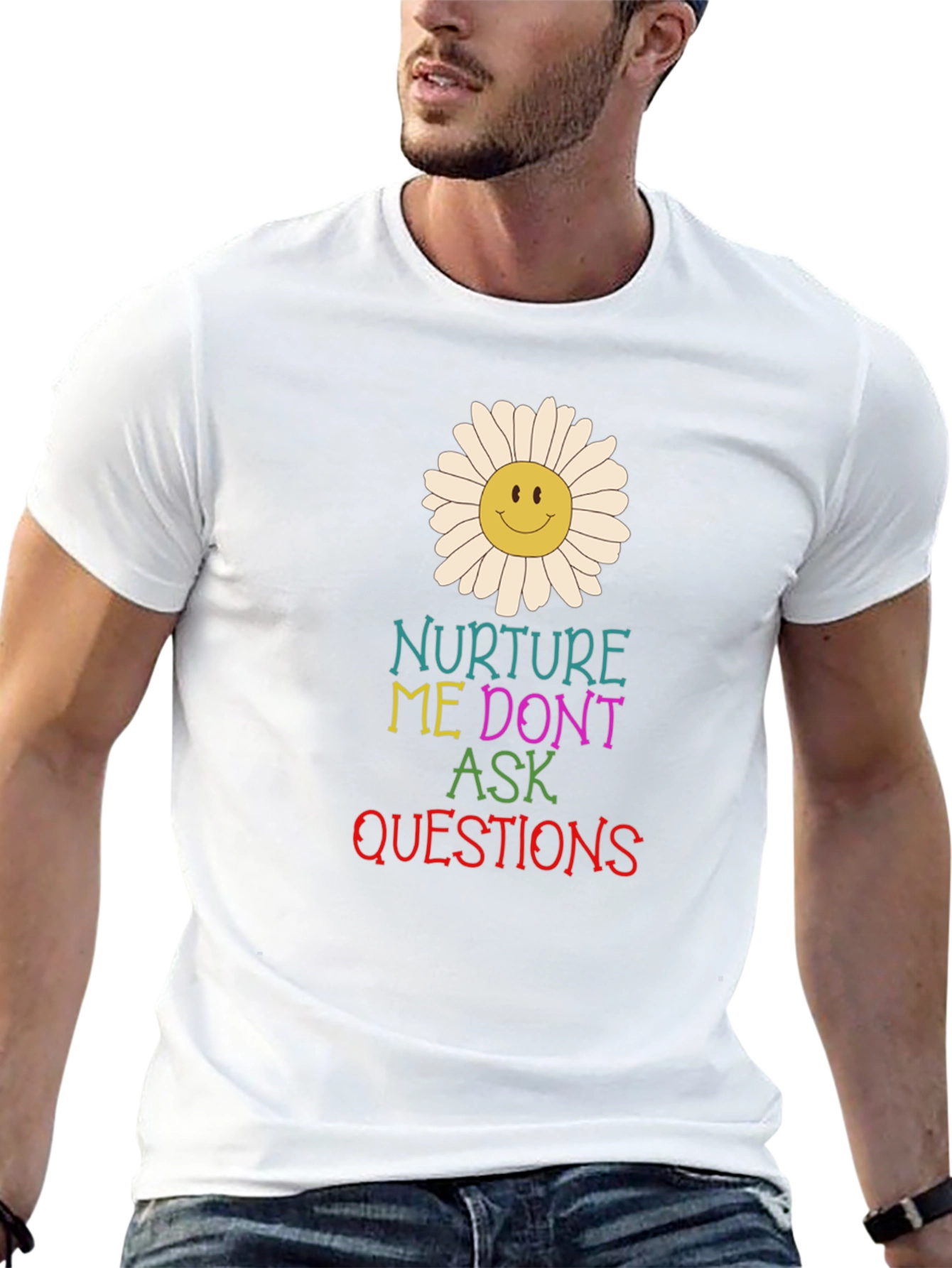 Nurture Me Graphic Tee - Black Cotton T-Shirt