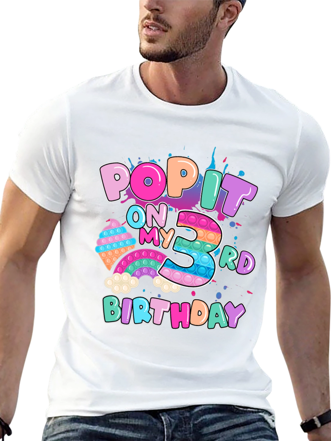 Pop It 3rd Birthday T-Shirt