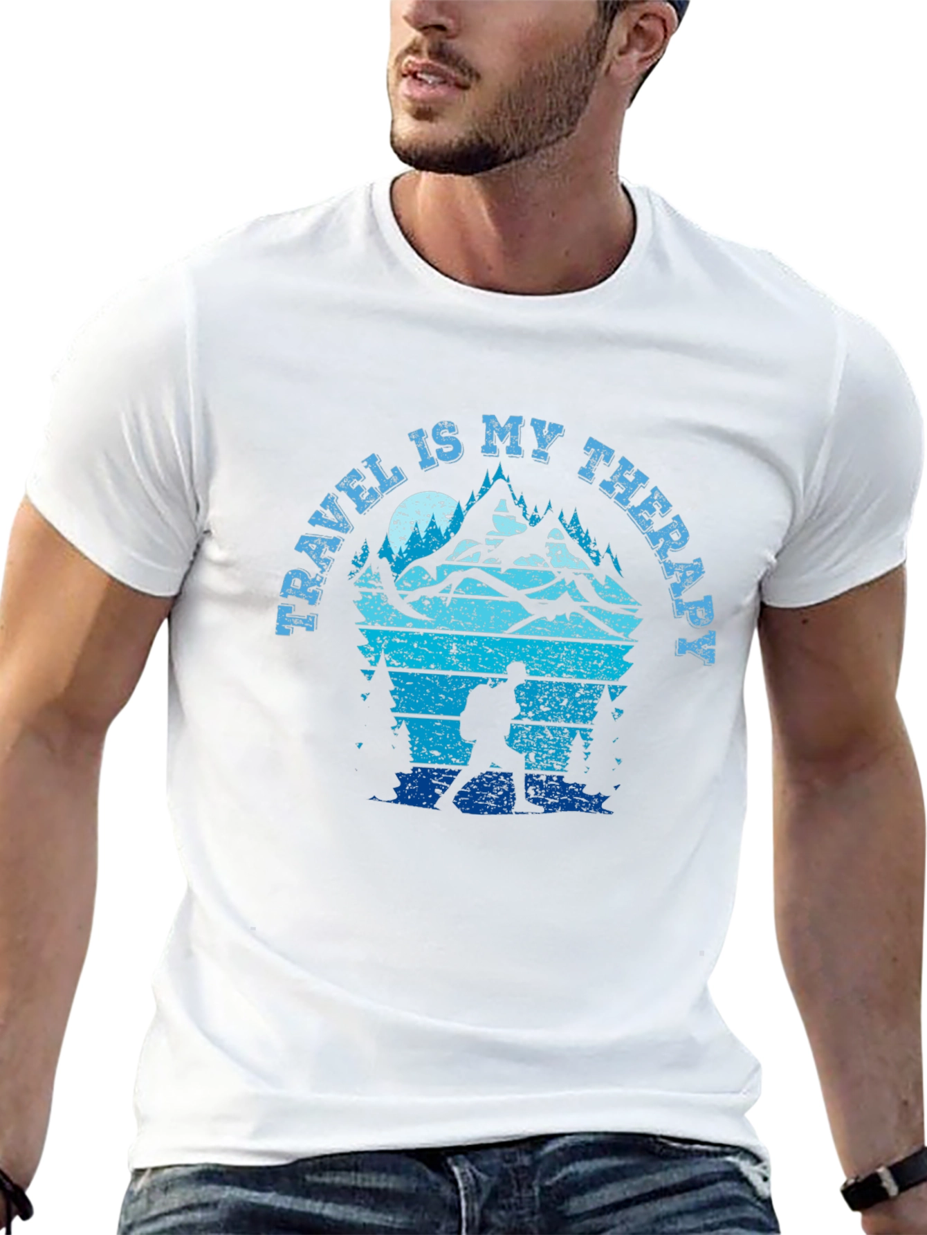 Travel Is My Therapy Hiking T-Shirt