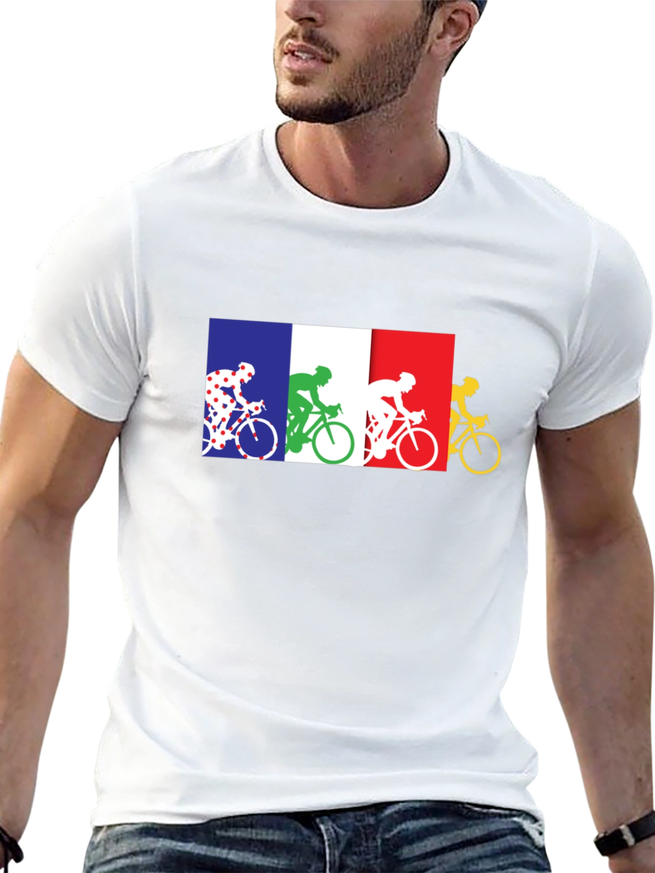 Cycling France Flag T-Shirt