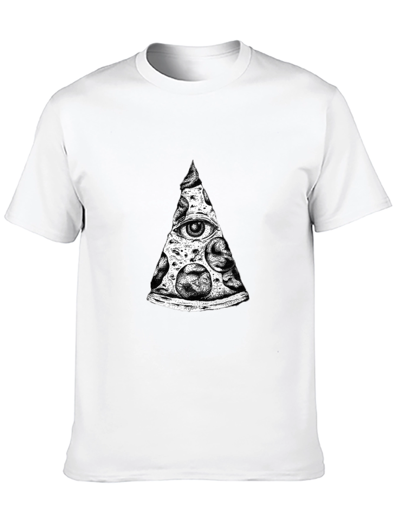 Pizza Illuminati T-Shirt - Eye See You Slice