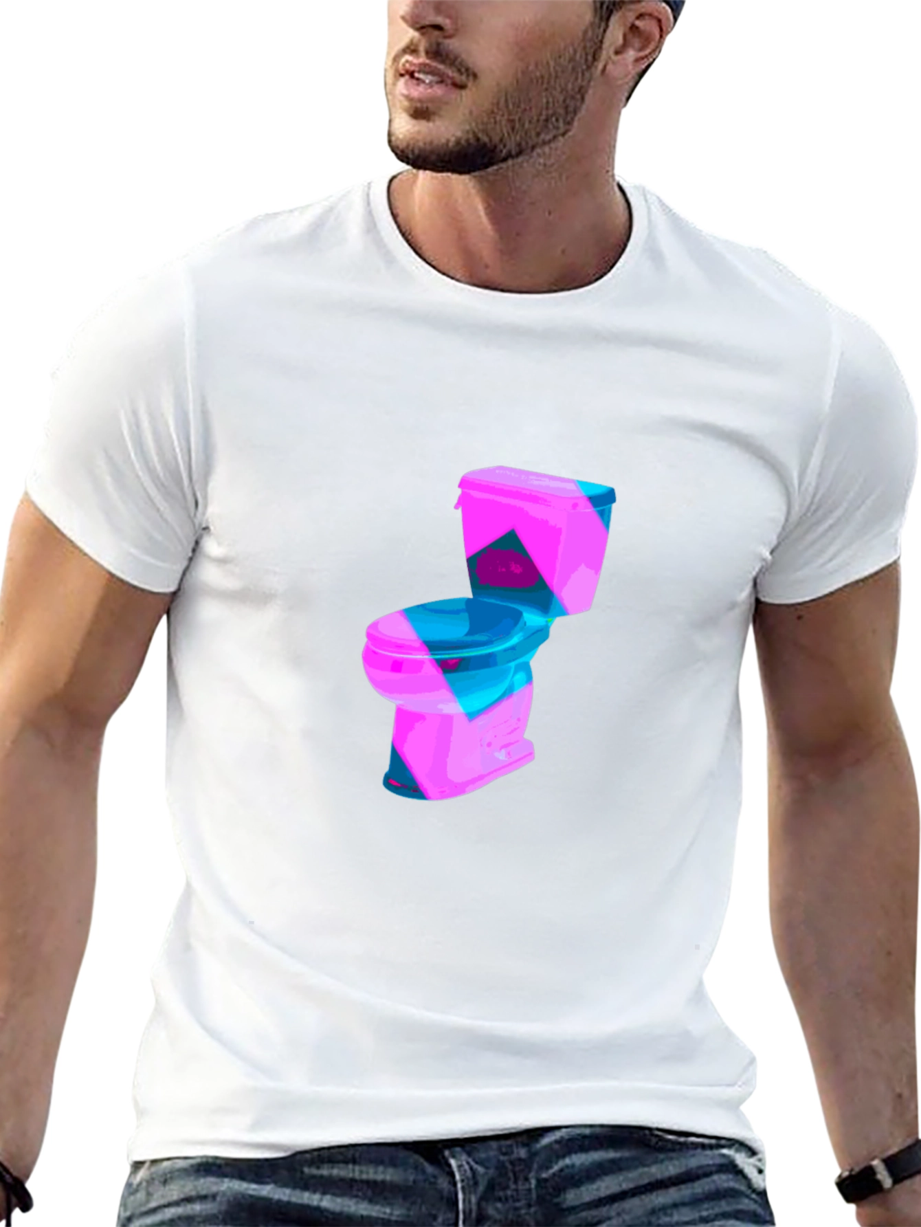 Toilet Graphic Tee - Funky Mens T-Shirt