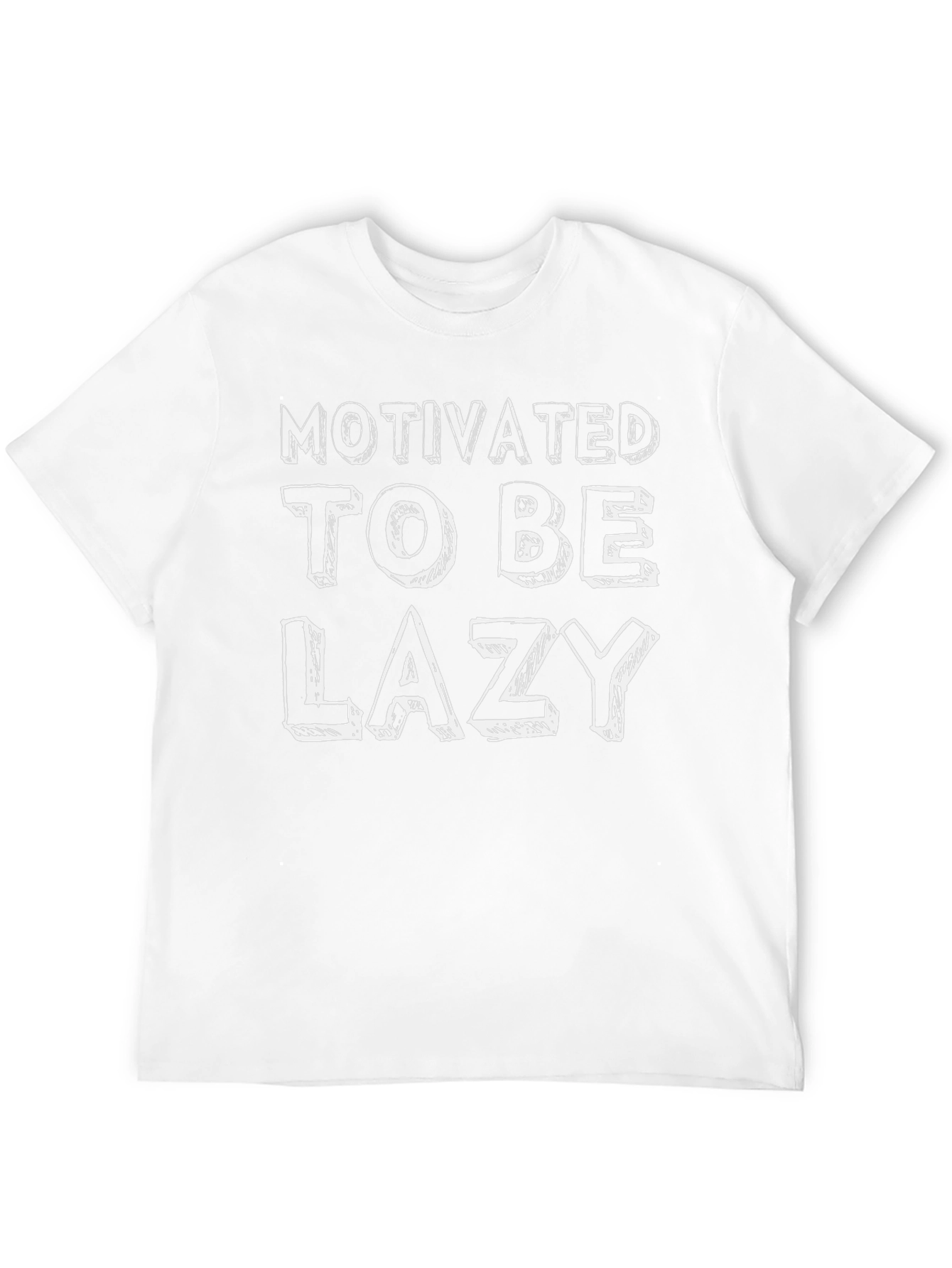 Motivated To Be Lazy Black T-Shirt