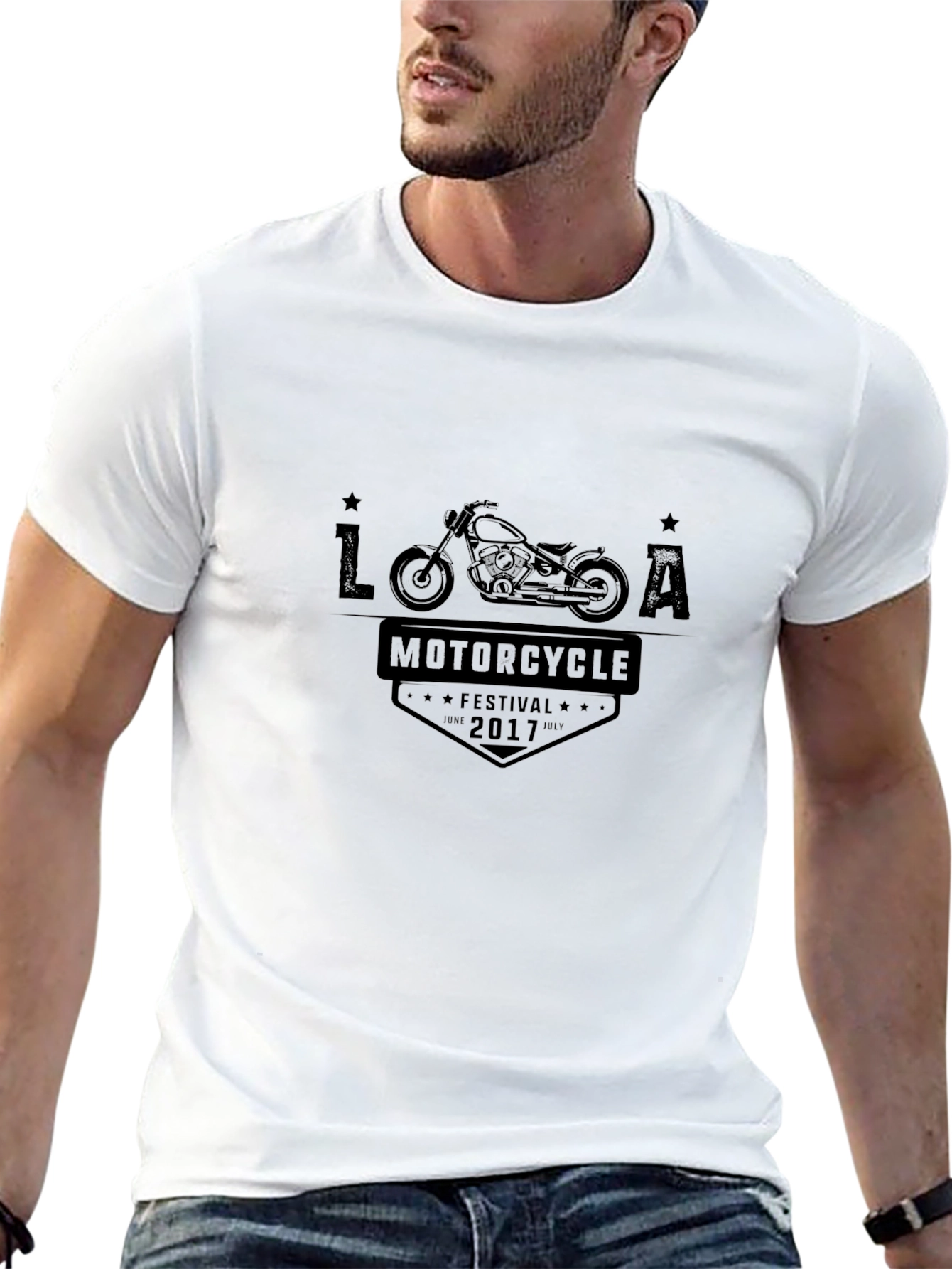 LA Motorcycle Festival 2017 Black T-Shirt