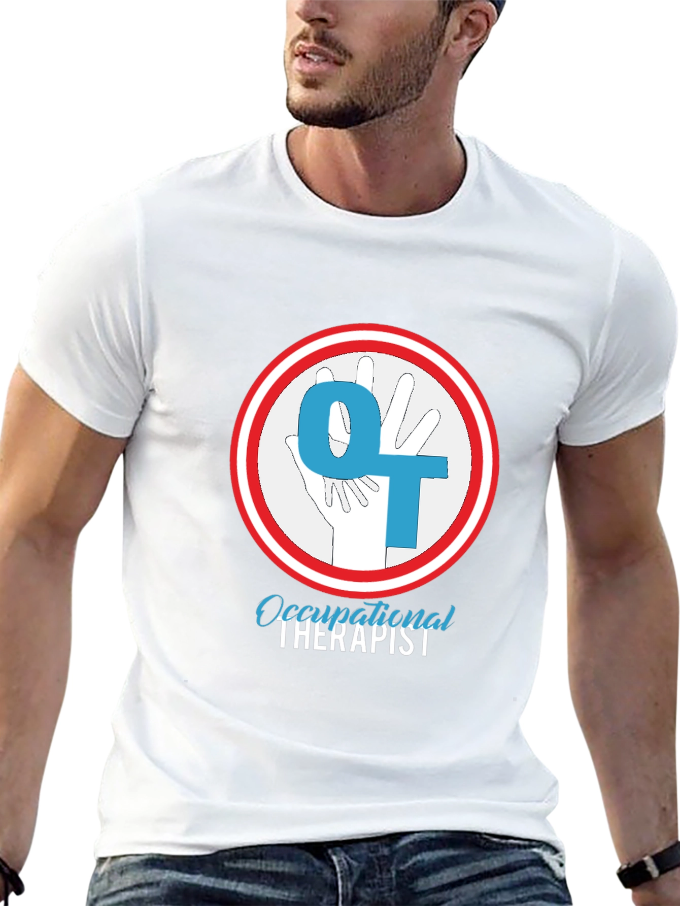 Occupational Therapist T-Shirt - OT Hand Design